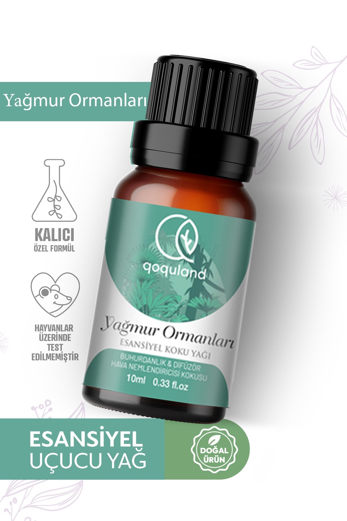 Yağmur Ormanları Uçucu Yağ Buhurdanlık Esansı Oda Kokusu Esansiyel Yağ  10ml Humidifier