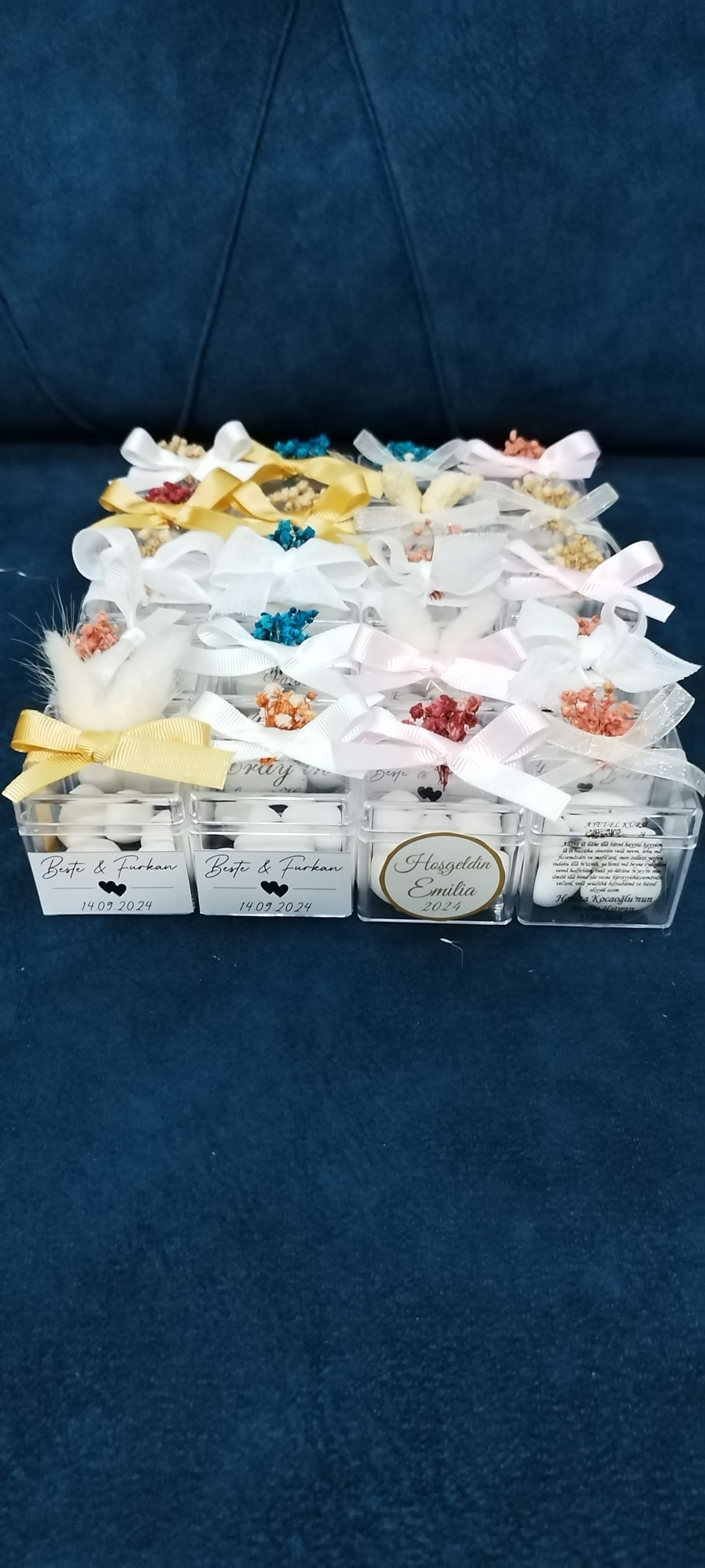 Söz, Nişan, Nikah, Kına Ve Bebek Hediyelik, Kutulu Bubble Mum 20 Adet