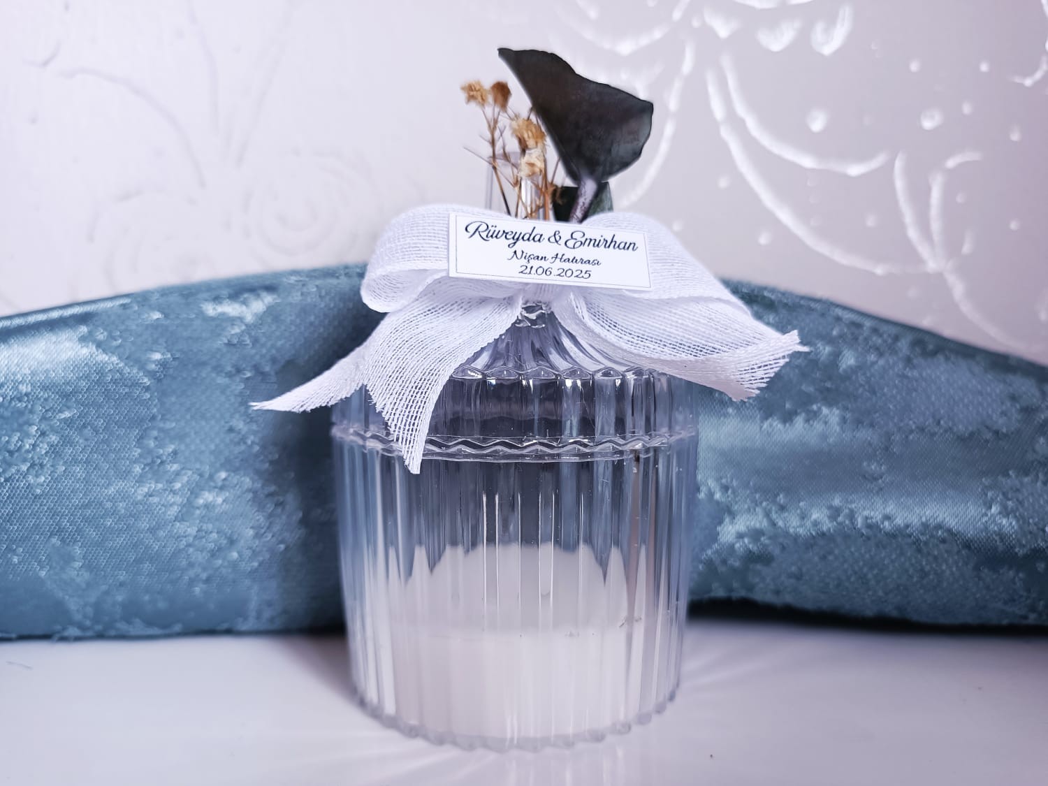 Mika Şekerlik Mum Söz, Nişan, Nikah, Kına, Baby Shower, Doğum Günü Hediyesi - 15 Adet