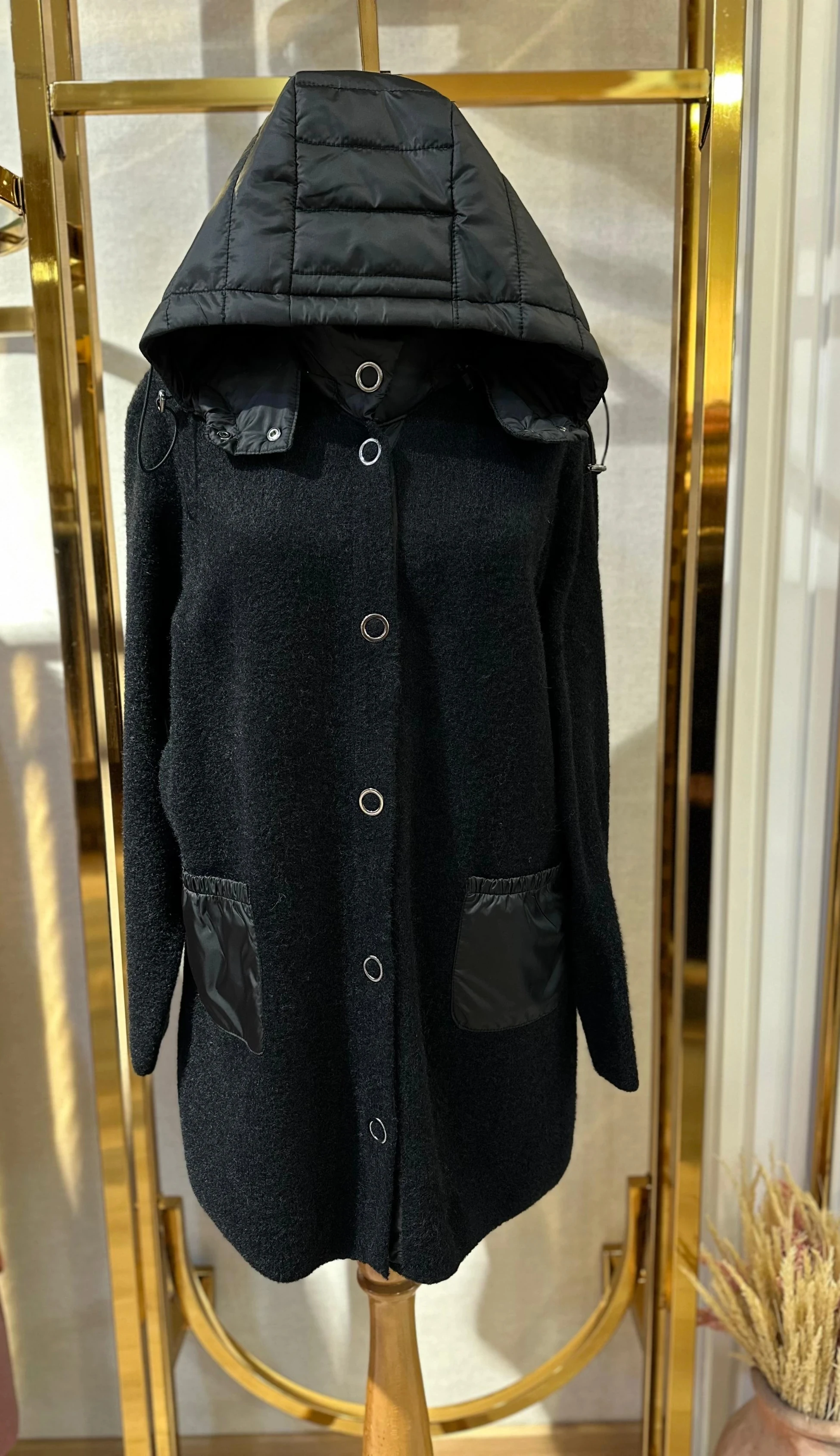 Mutlu Ertan Angored Kombinli Hırka - Siyah