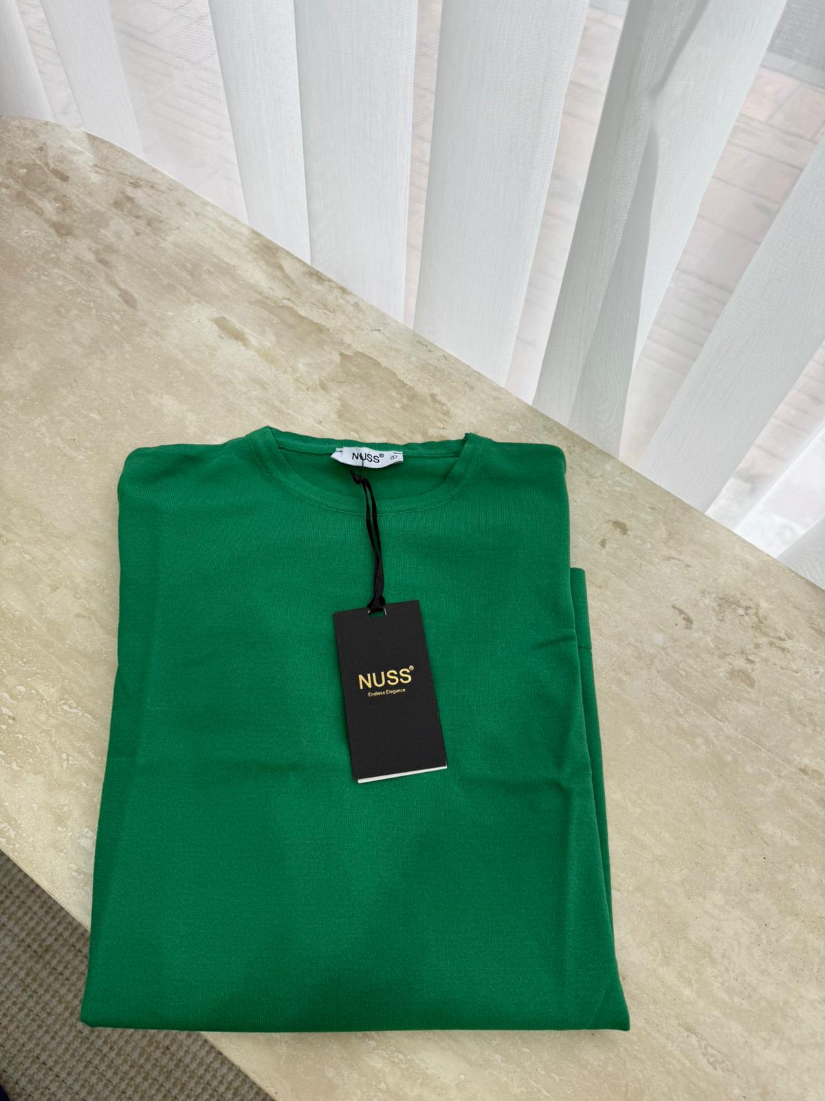 Nuss 902 Merserize Bluz  - Yeşil