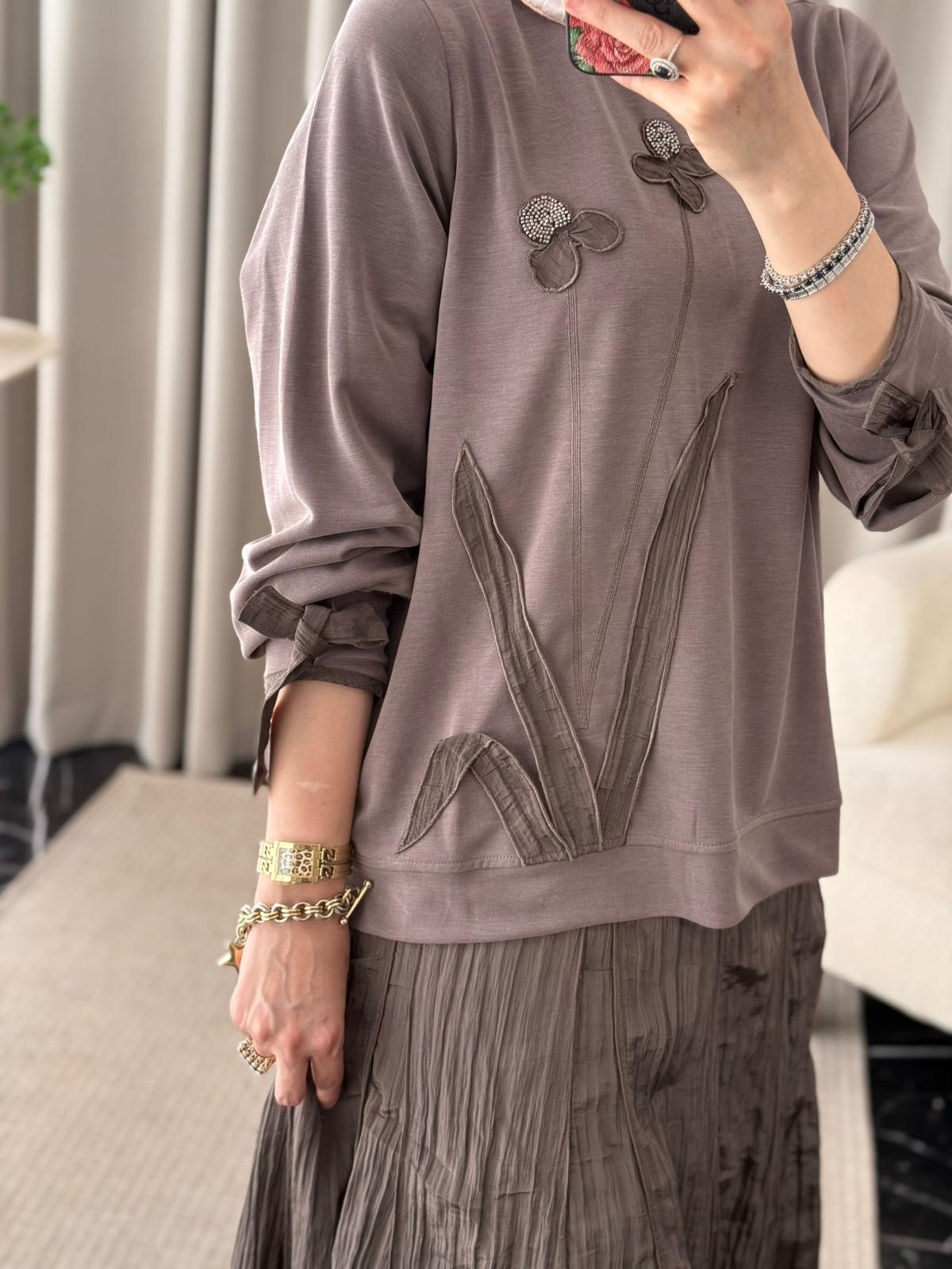 Lissmore Etek & Bluz Takım - Kahverengi