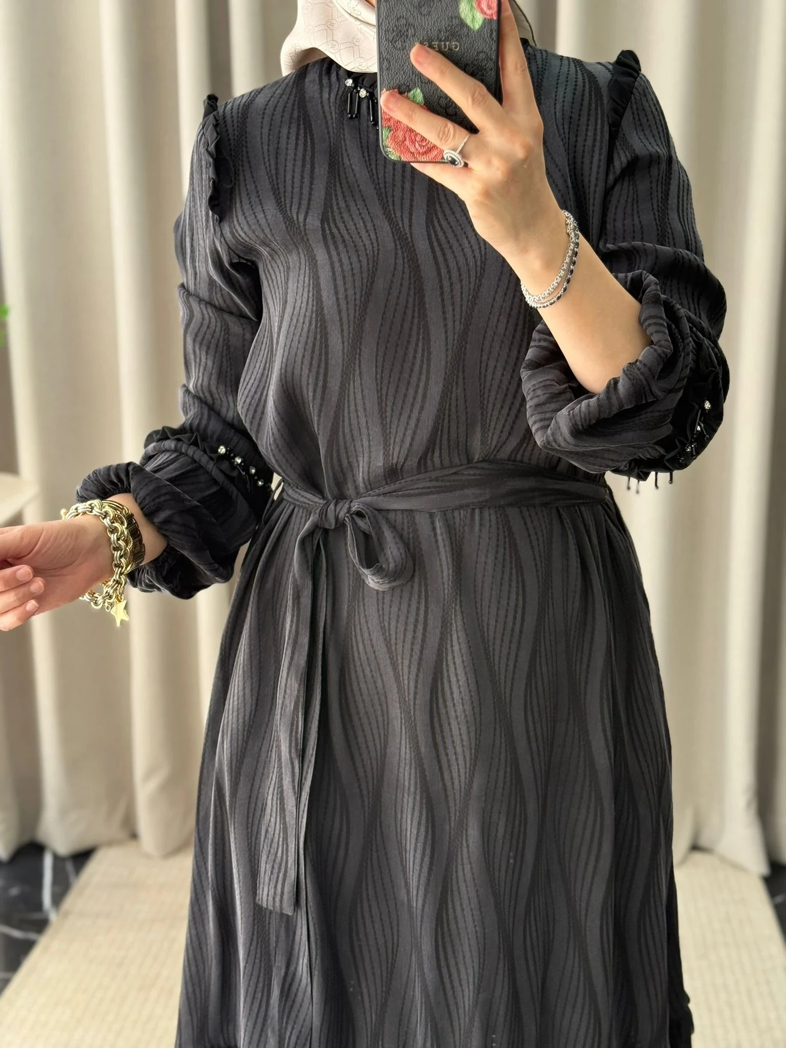 Qeffa Desenli Elbise