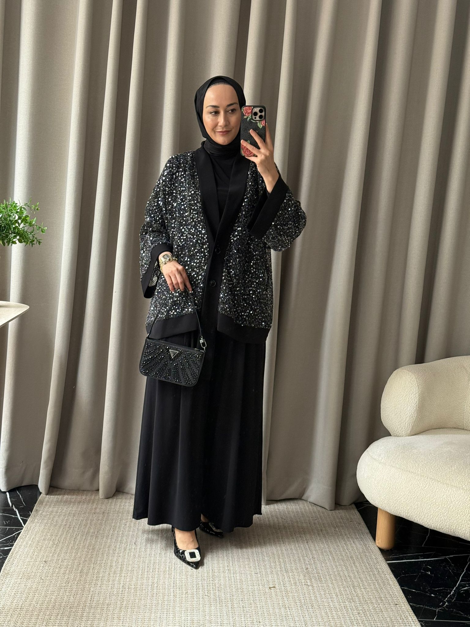 İthal Üçlü Takım - Siyah