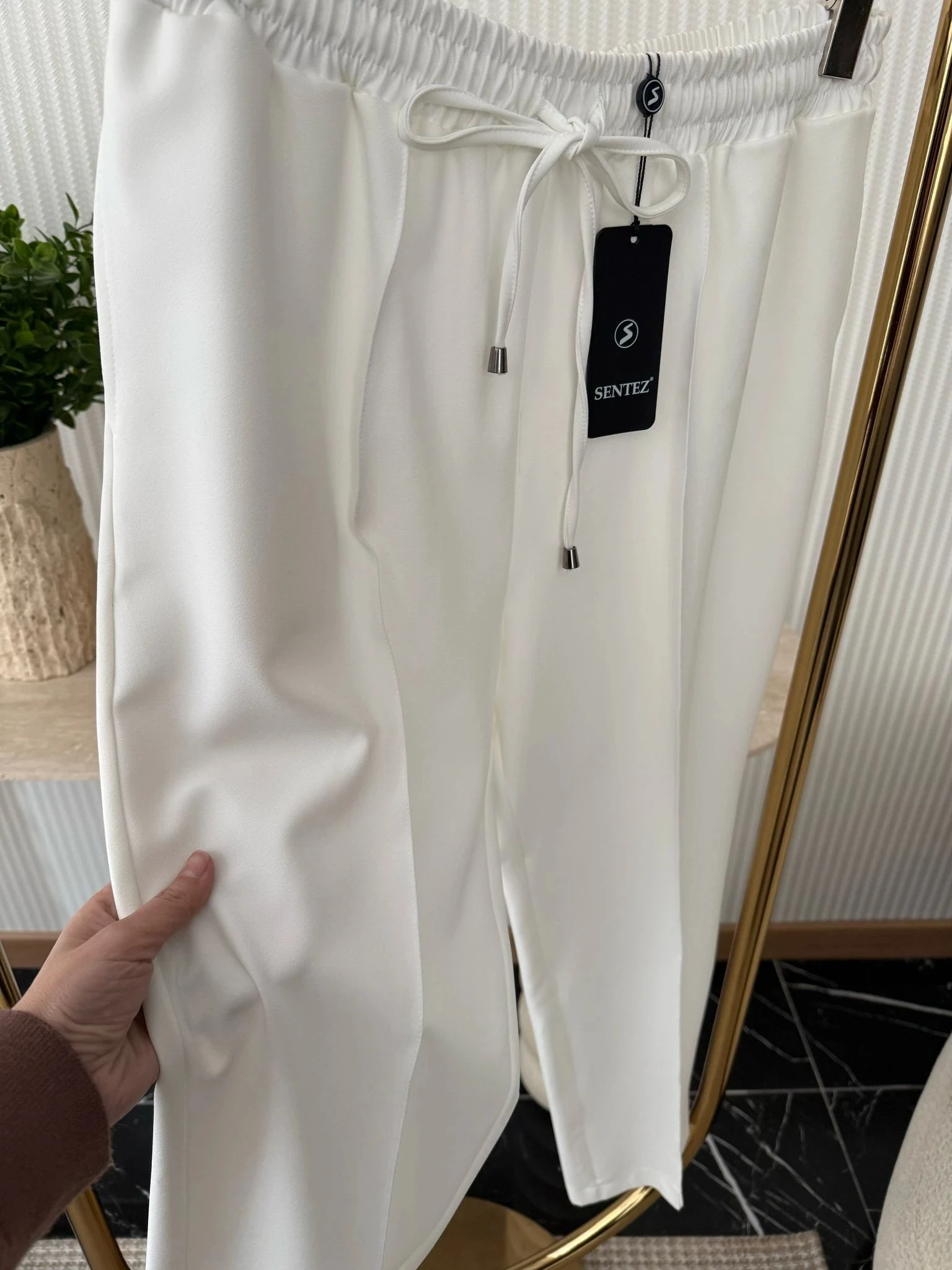 Sentez 153 Model Pantolon  - Beyaz