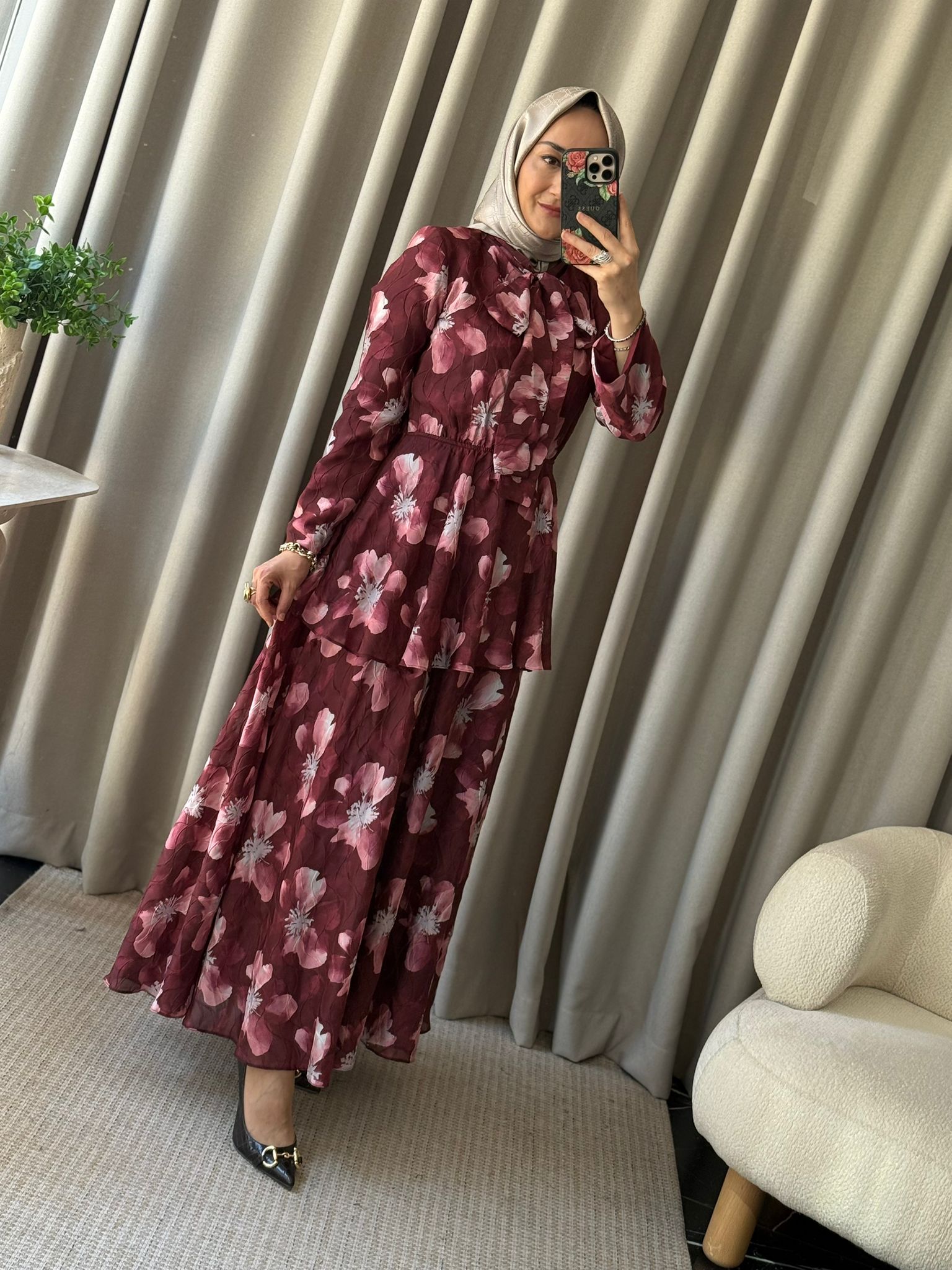 Kahma Desenli Elbise