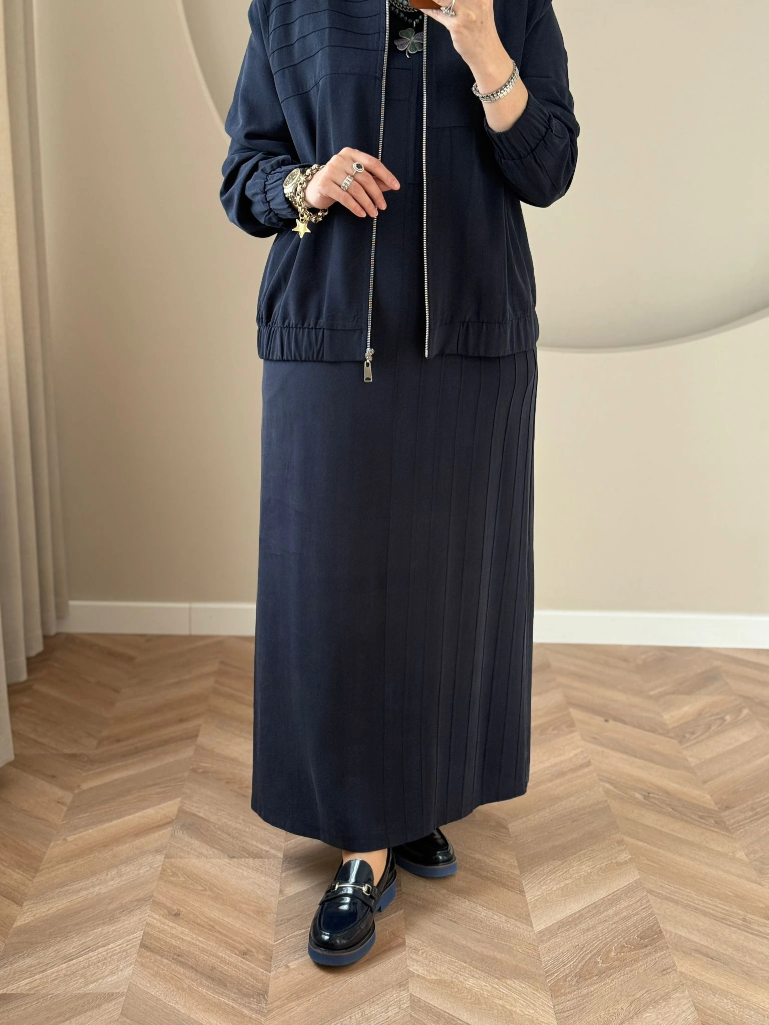 Nuss Bomber Takım - Lacivert