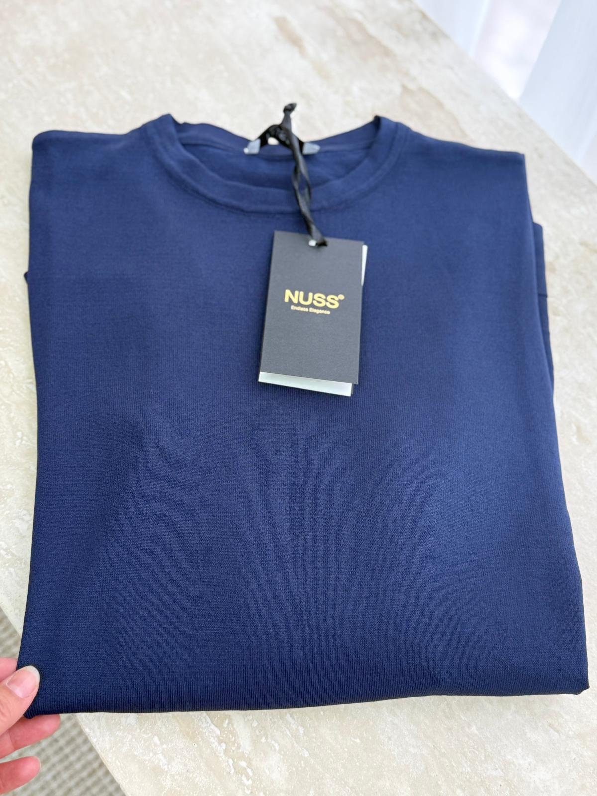 Nuss 902 Merserize Bluz  - Lacivert