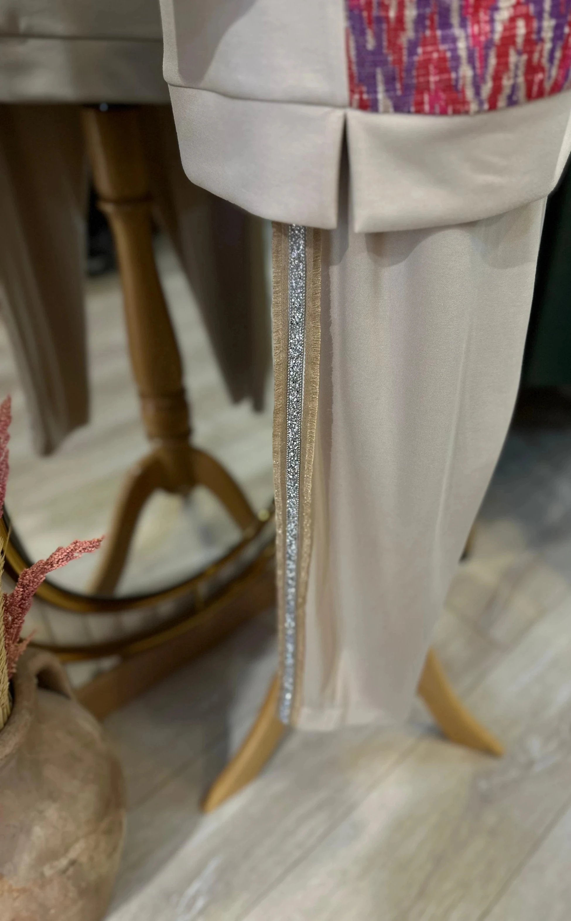 Qmash Gold Düğmeli Takım - Bej