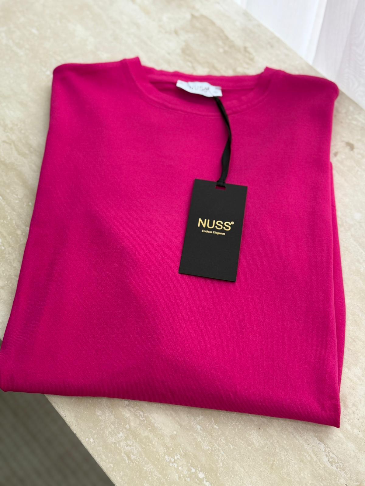 Nuss 902 Merserize Bluz  - Fuşya