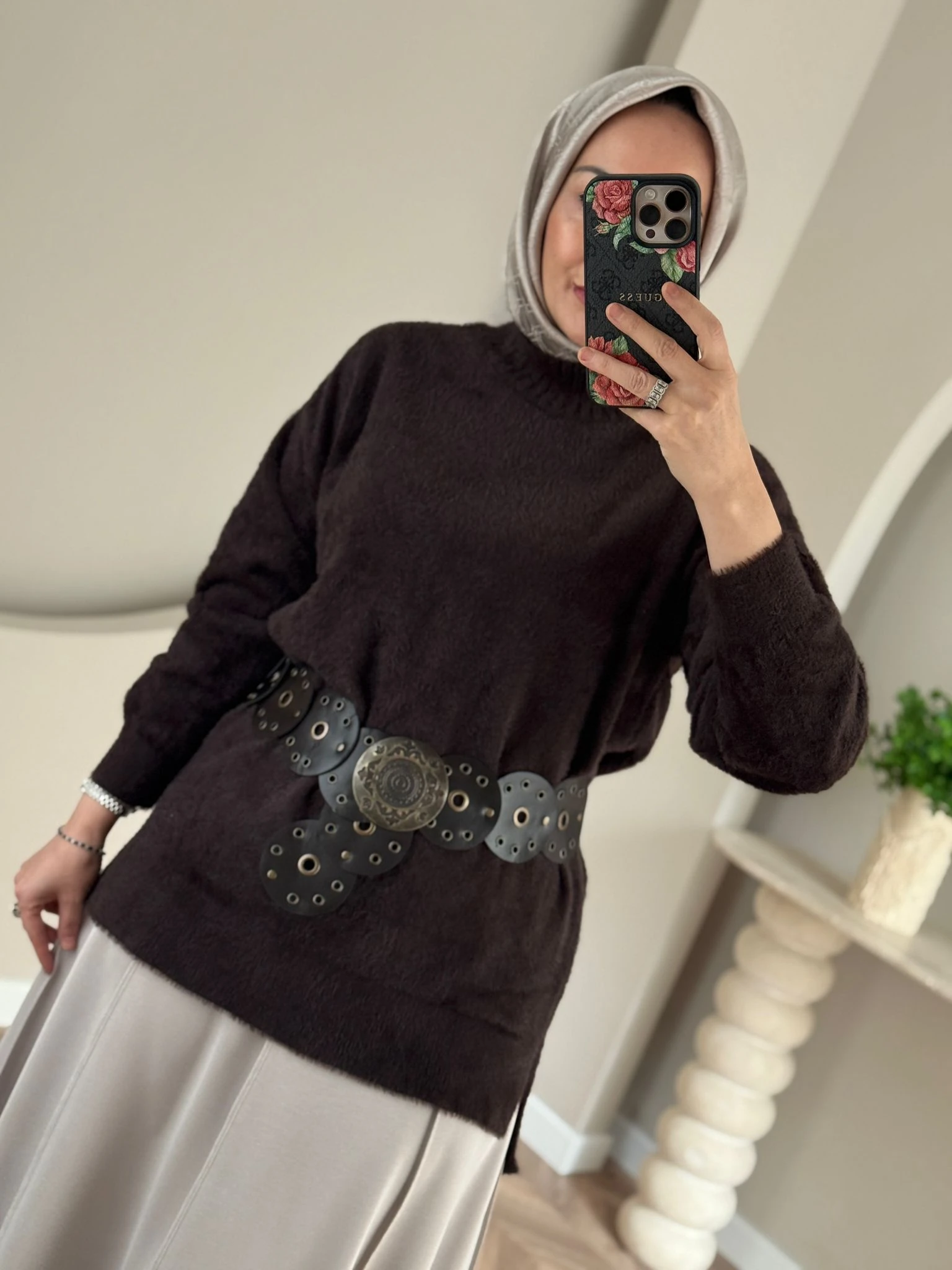 Nuss Angora Kazak - Kahverengi