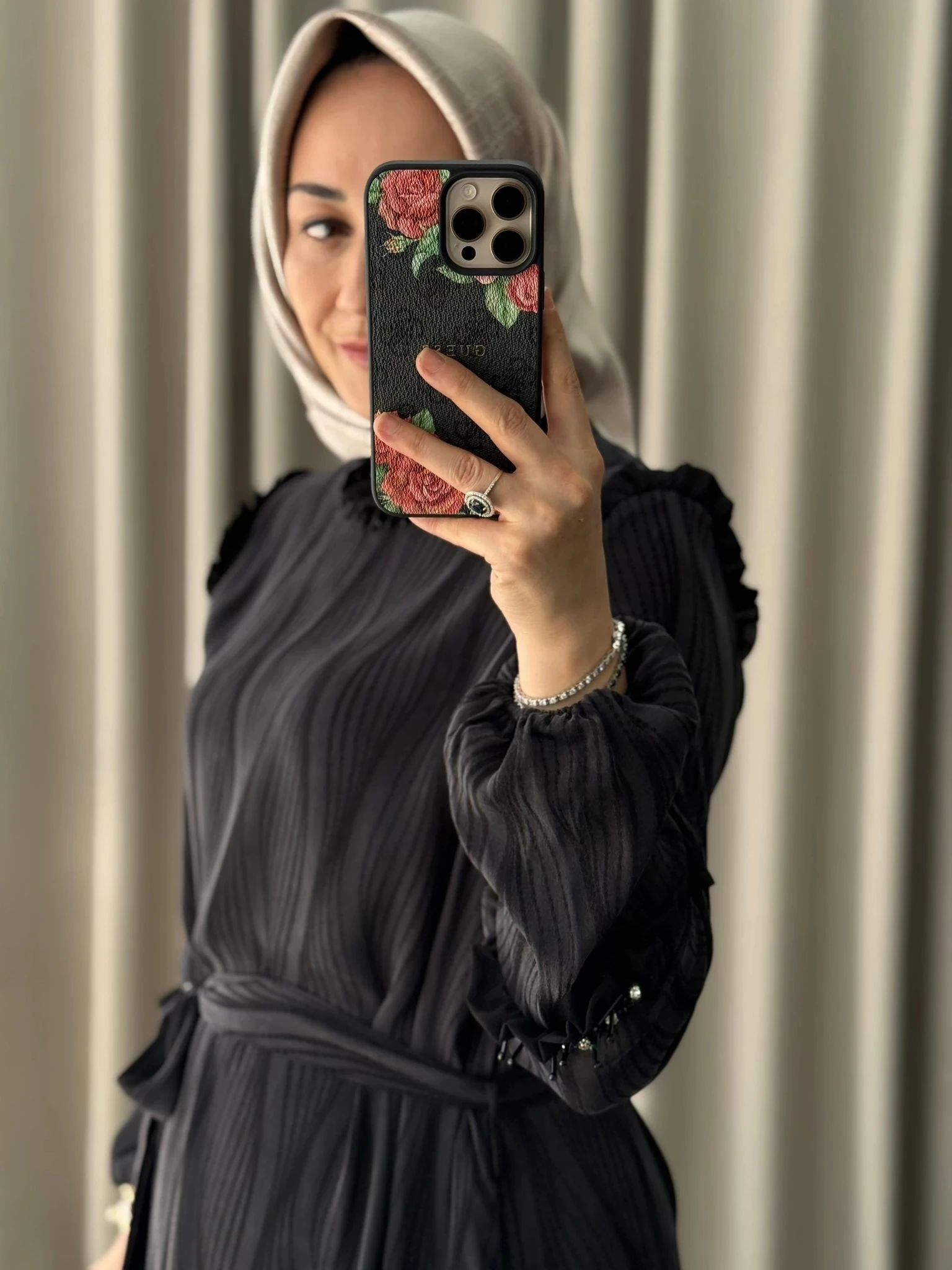 Qeffa Desenli Elbise