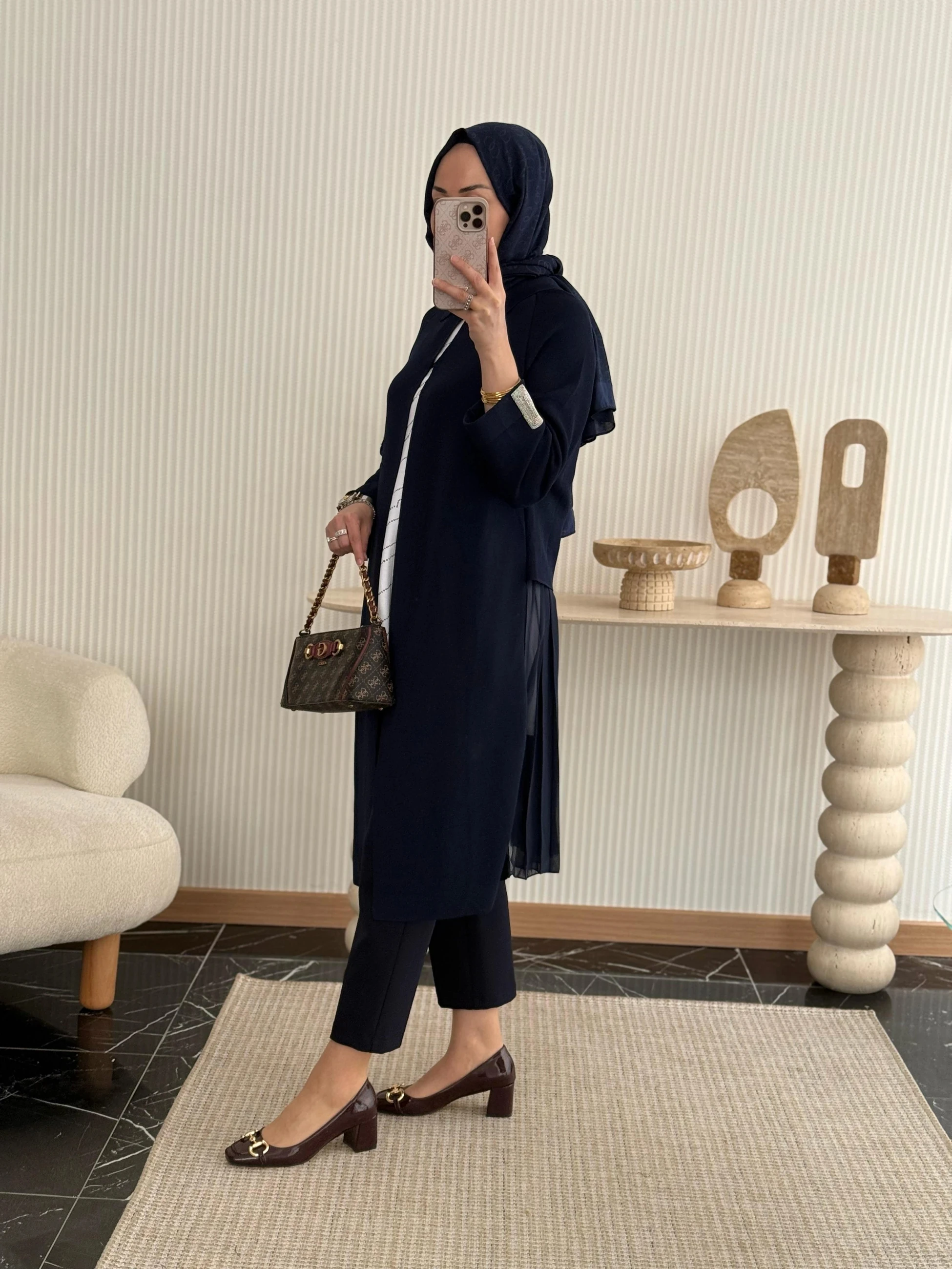 Ghisa Arka Şifon Detay Hırka