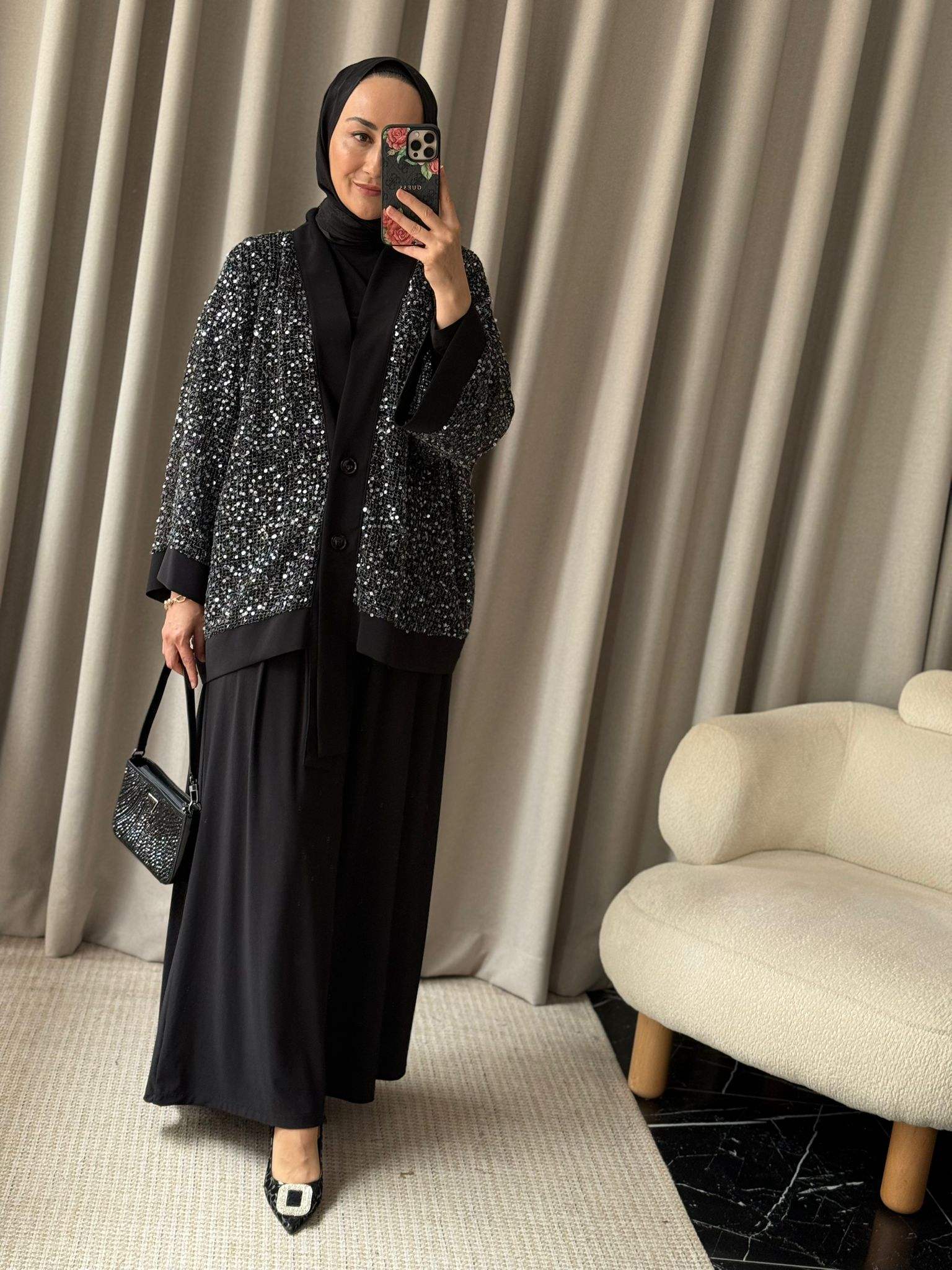 İthal Üçlü Takım - Siyah