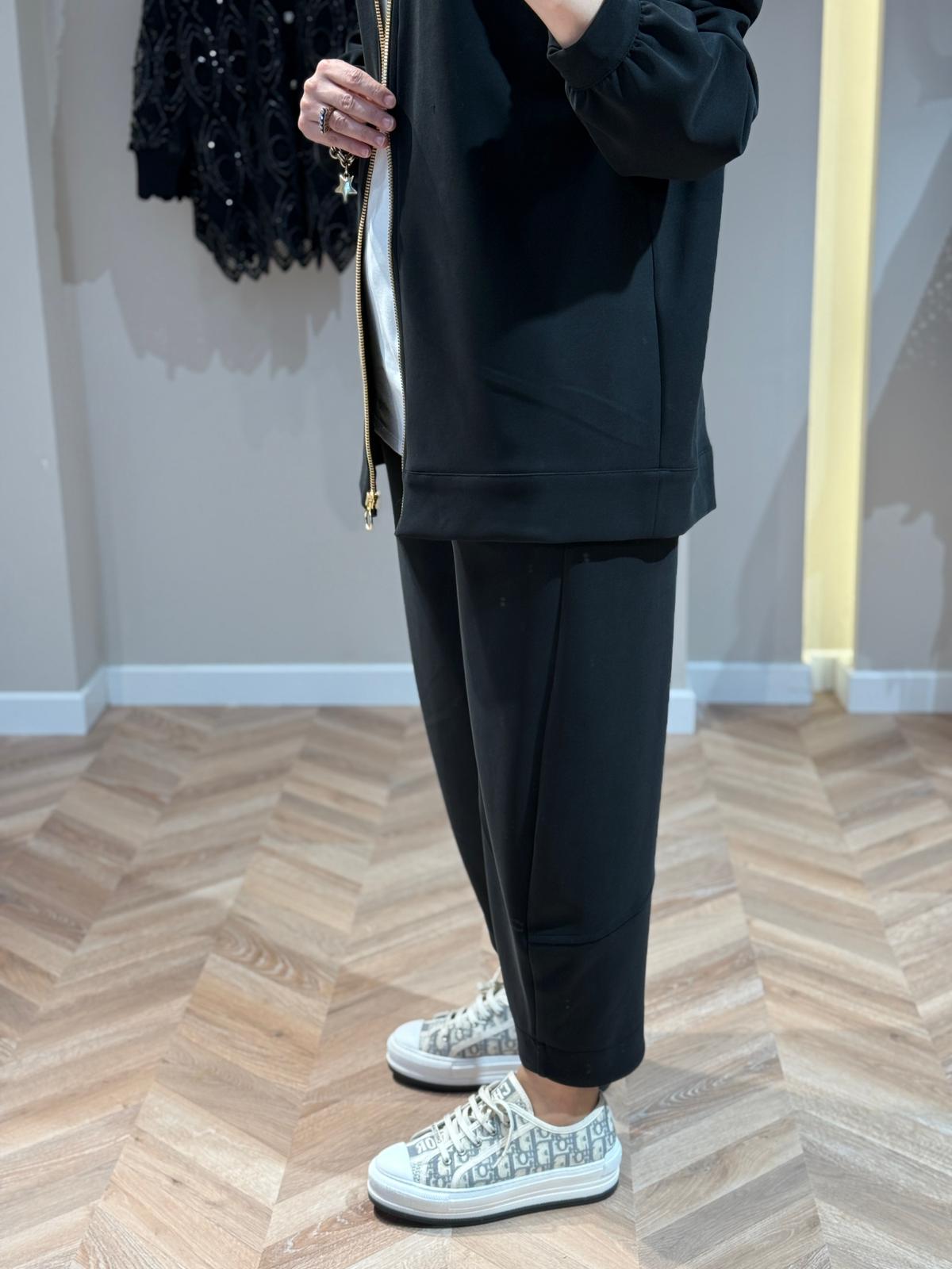 Ghisa Tek Omuz İşlemeli Pantolon Takım - Siyah