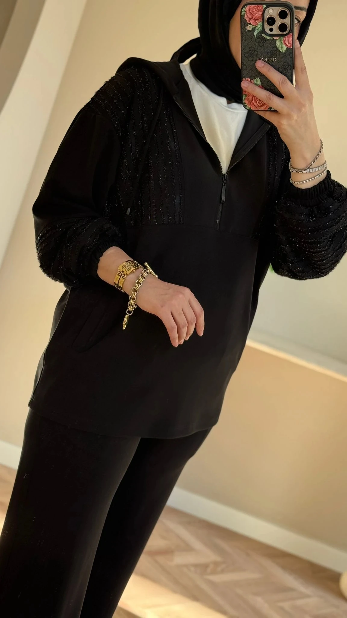 Tığ Triko Kabartma File Kombinli Takım