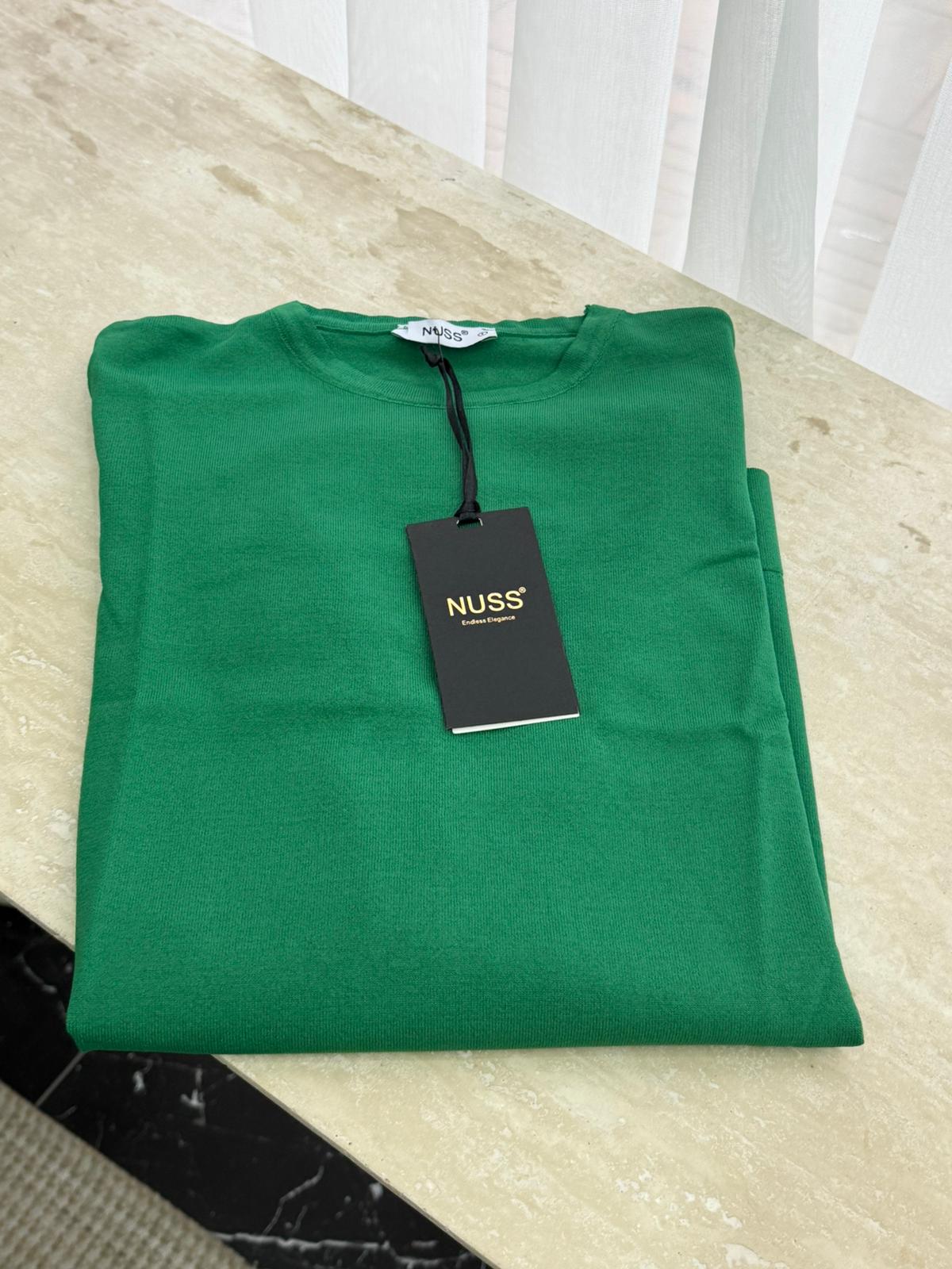 Nuss 902 Merserize Bluz  - Yeşil