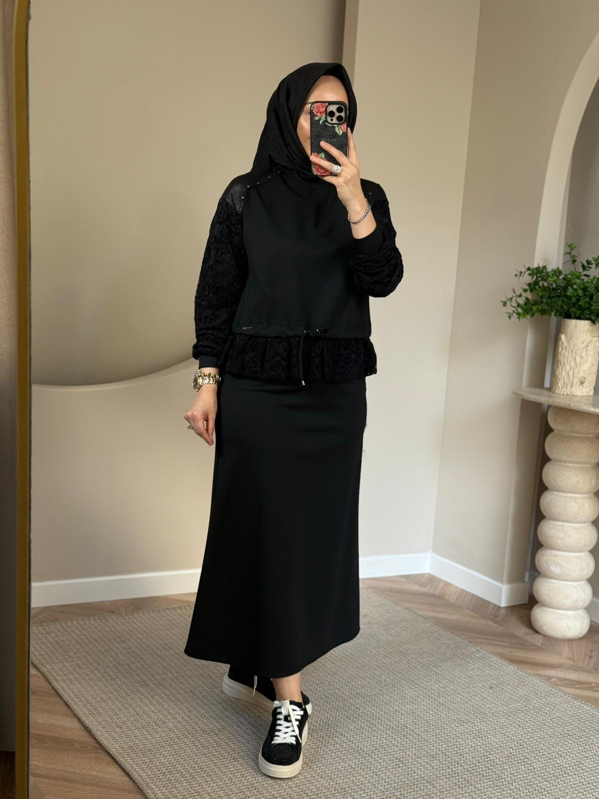 Otto Etek Ucu Fırfırlı Etekli Takım