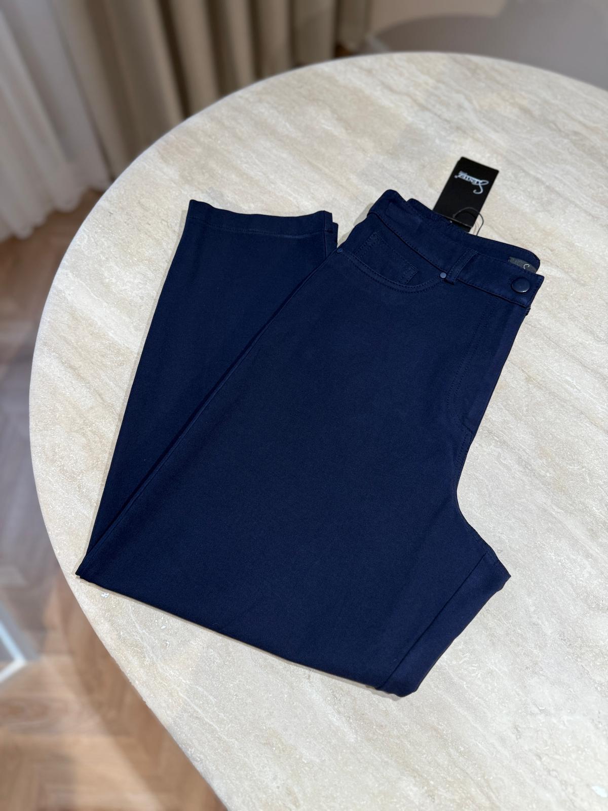 Sentez Havuç Paça Kanvas Pantolon- Lacivert