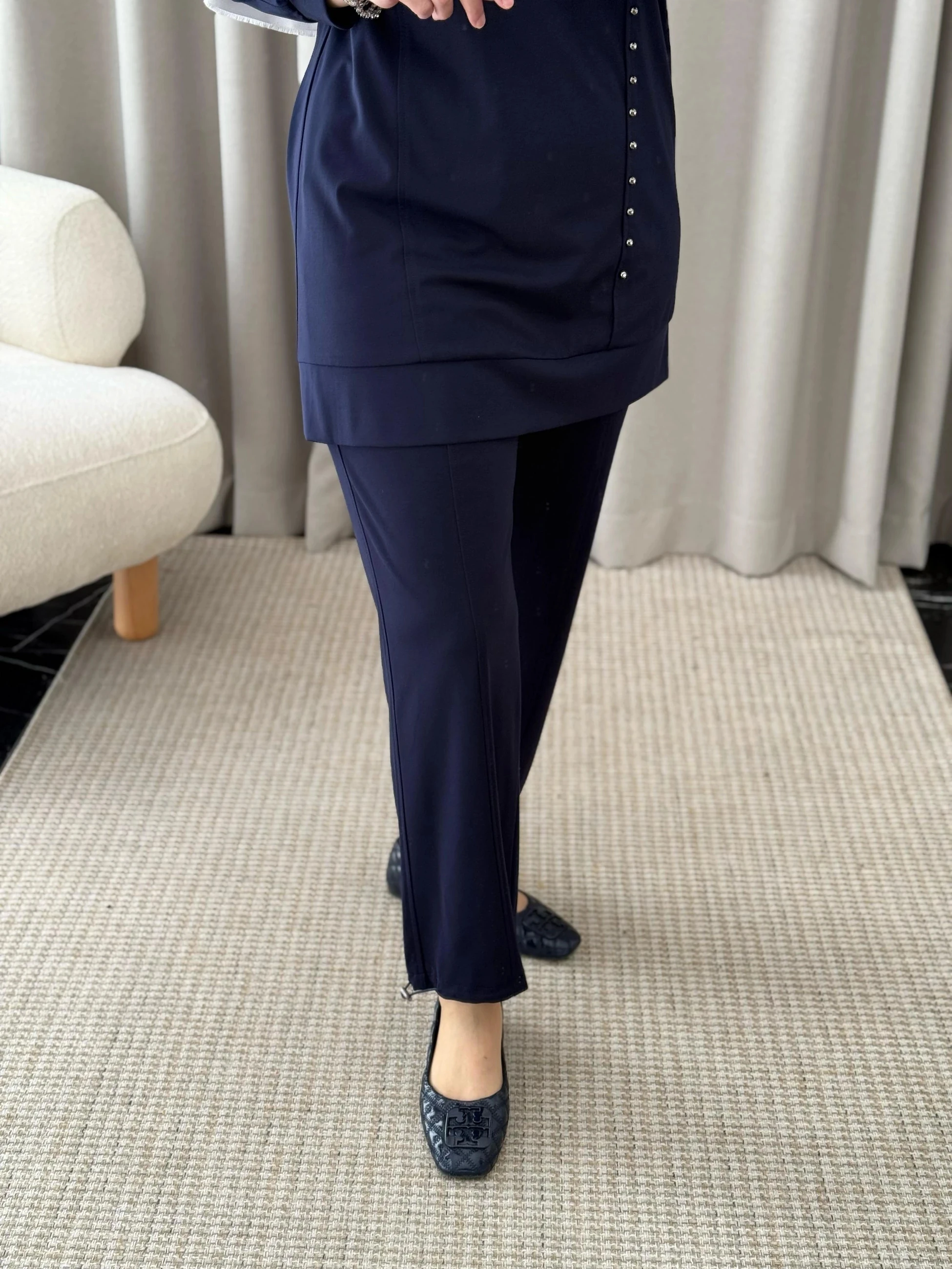 Fuat Gürşen Taş Detay Takım - Lacivert