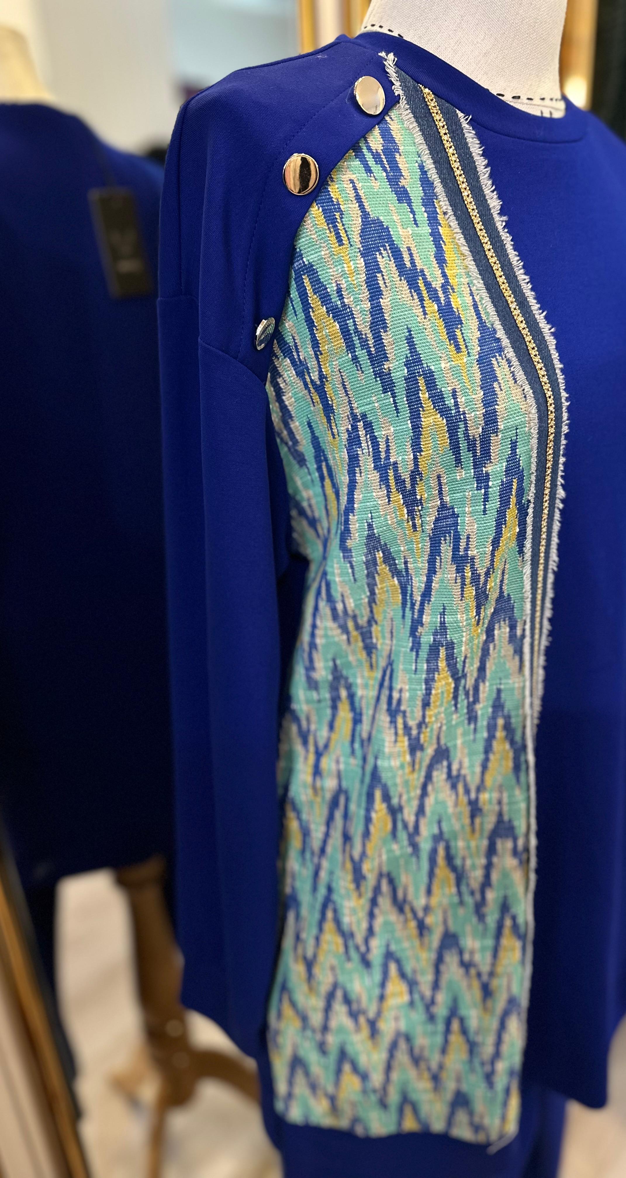 Qmash Gold Düğmeli Takım - Saks