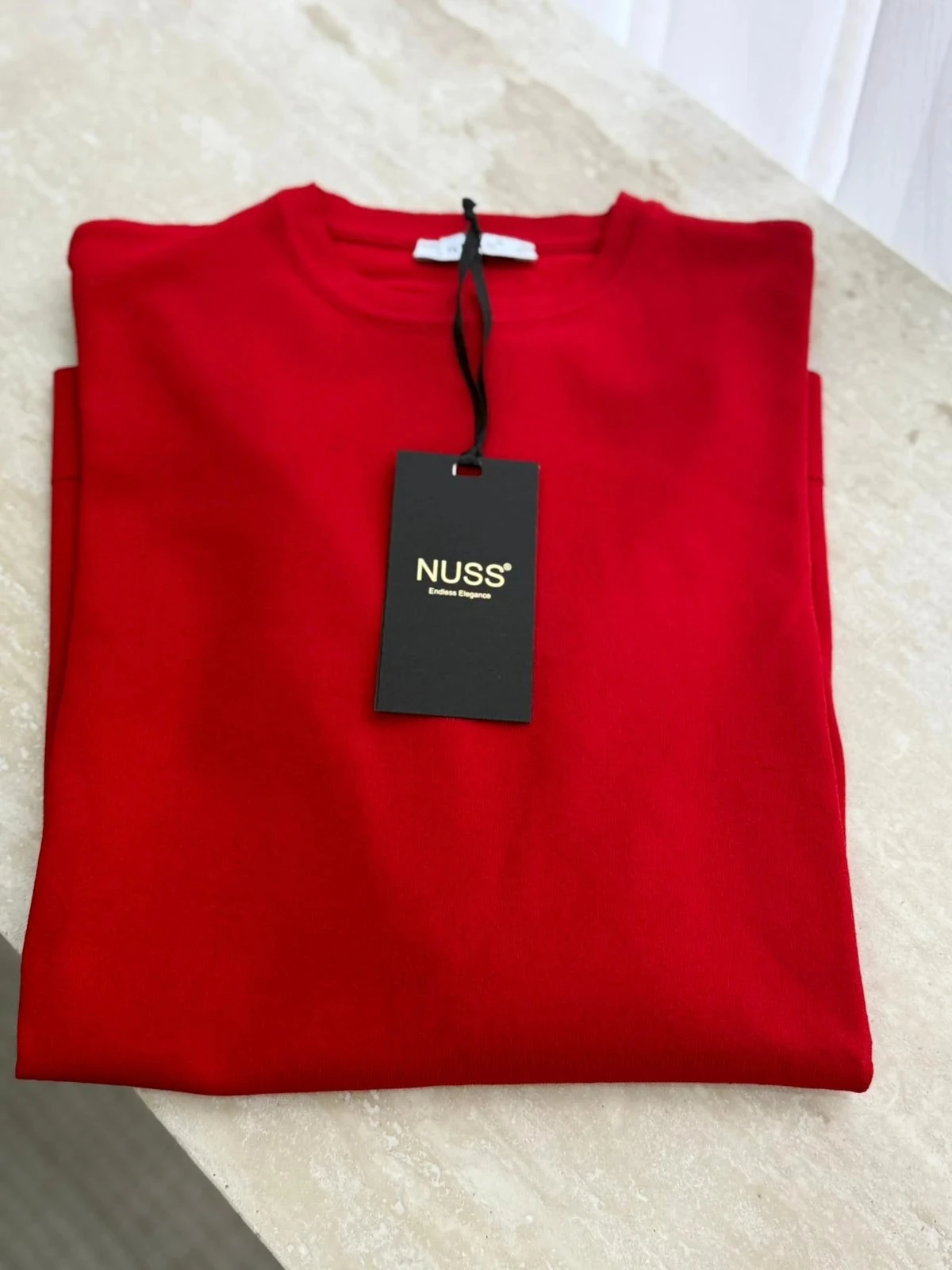 Nuss 902 Merserize Bluz  - Kırmızı