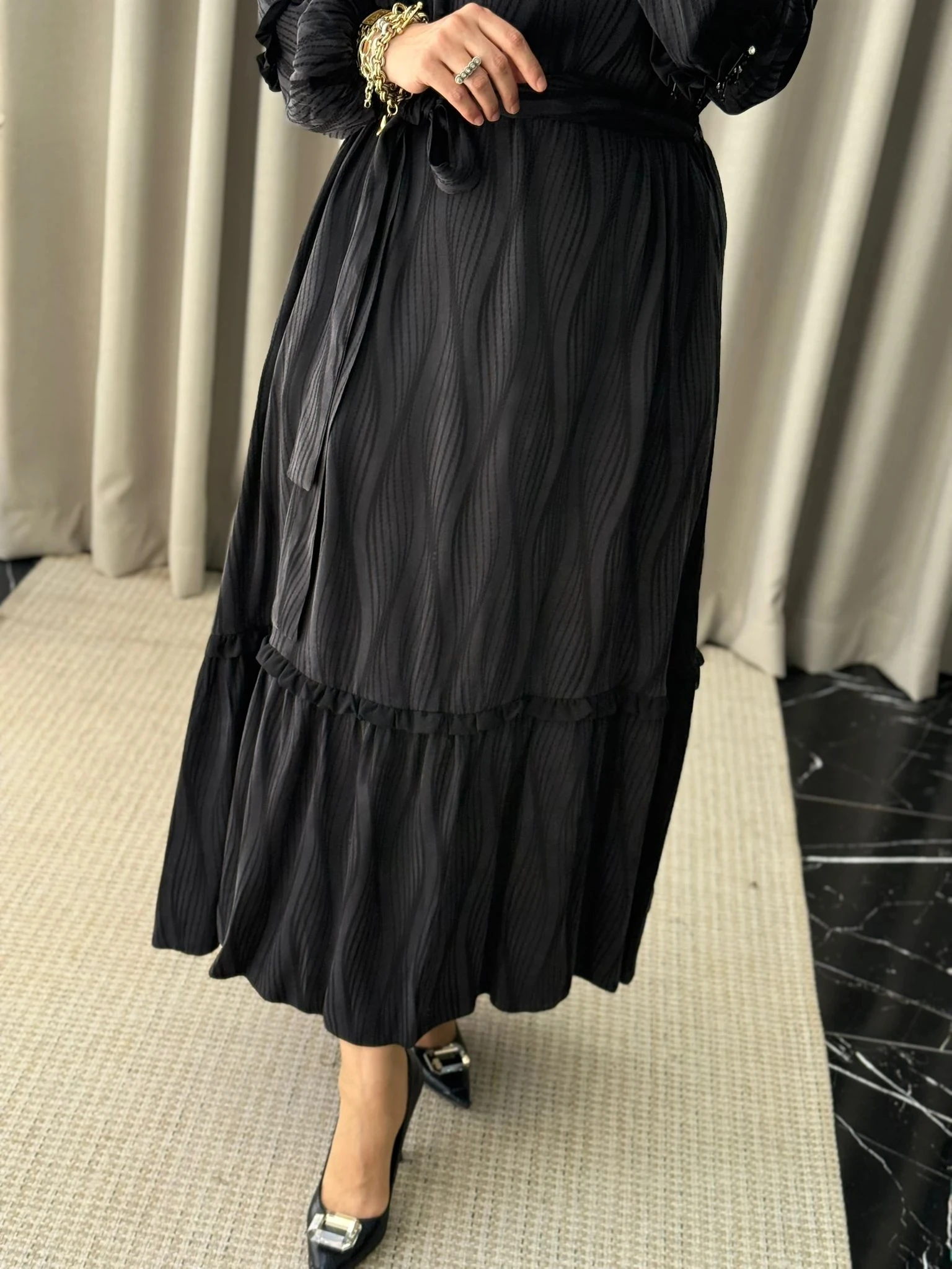 Qeffa Desenli Elbise