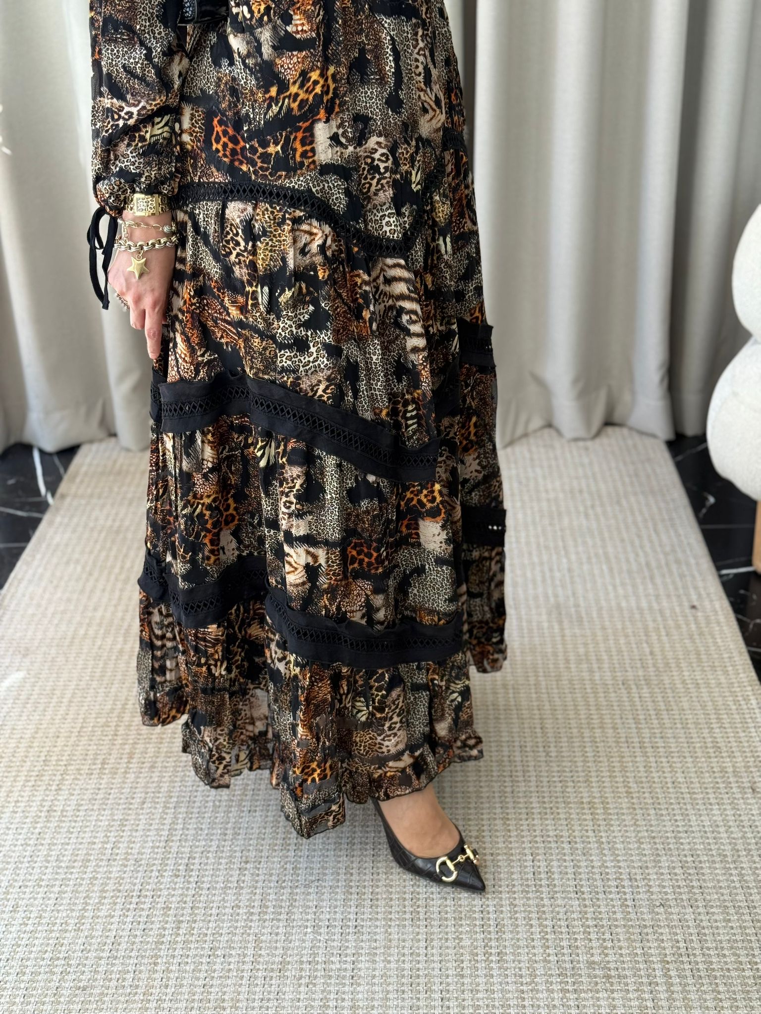 Lissmore Leopar Desen Elbise