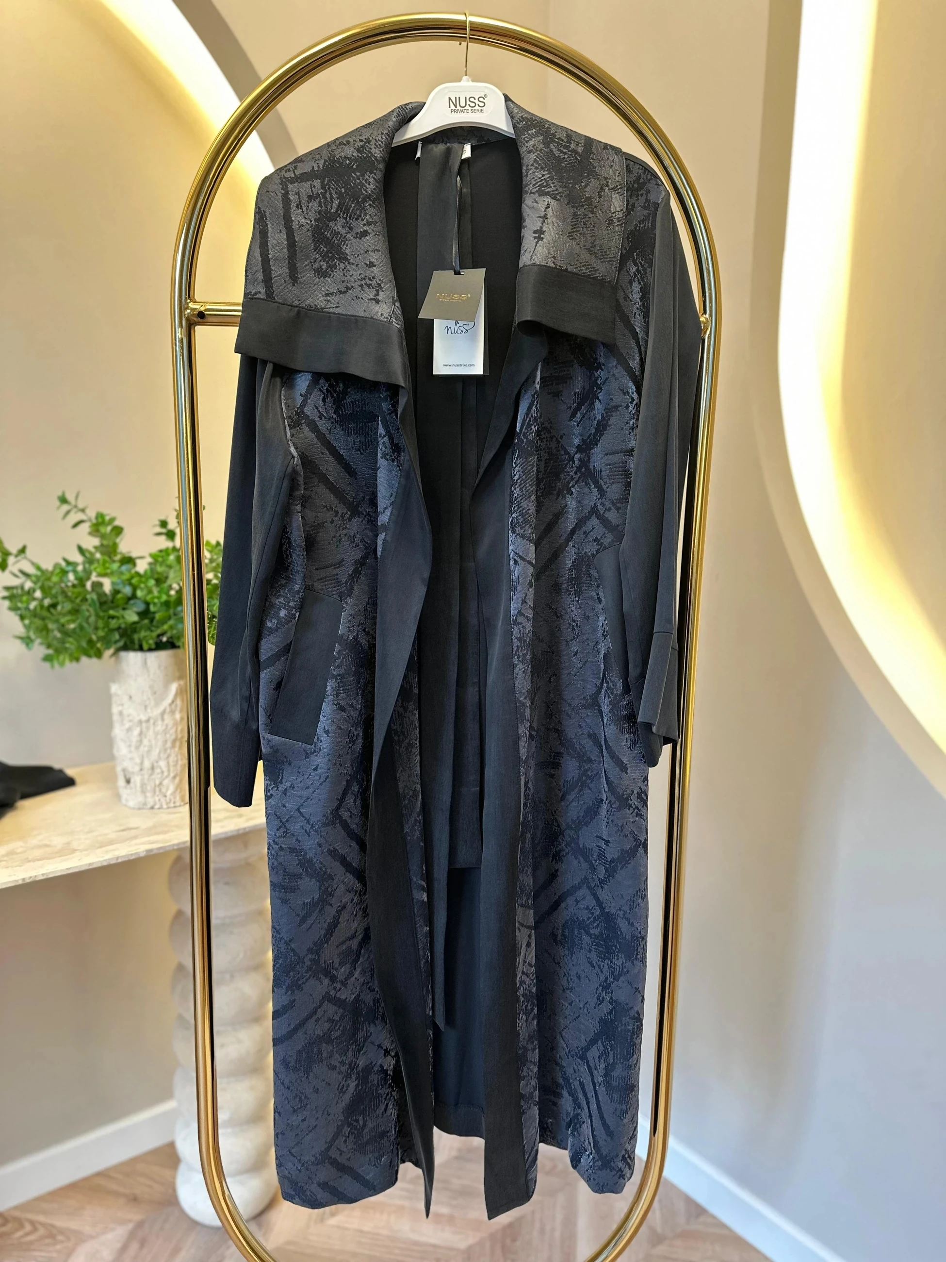 Nuss Yeni Sezon İpek Cupra Kap - Antrasit