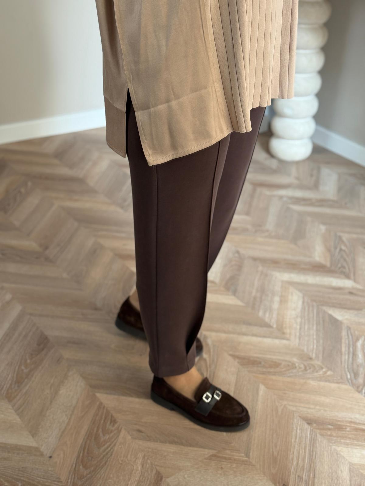 Sentez Noir Kargo Cepli Pantolon-Kahve