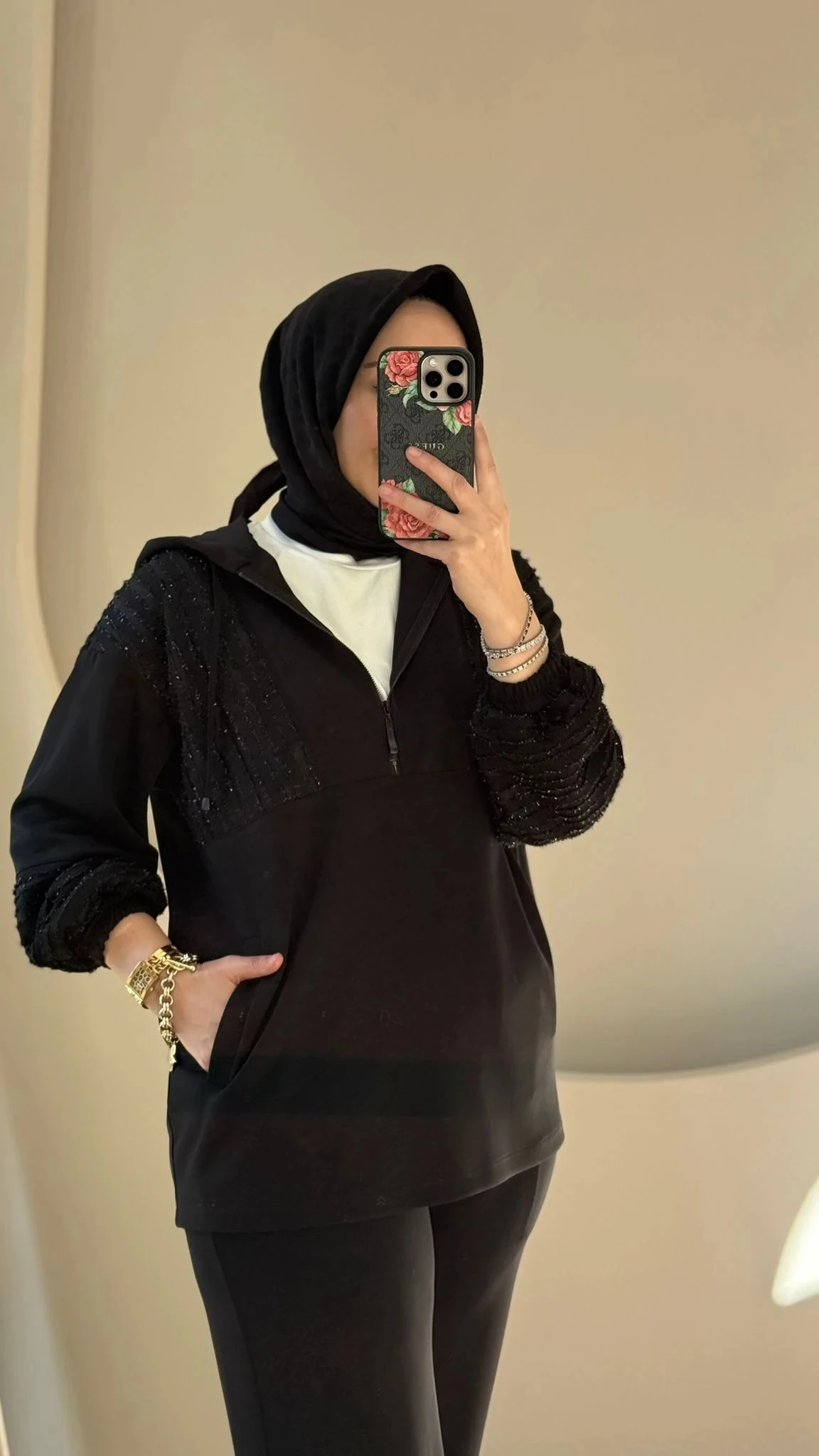 Tığ Triko Kabartma File Kombinli Takım