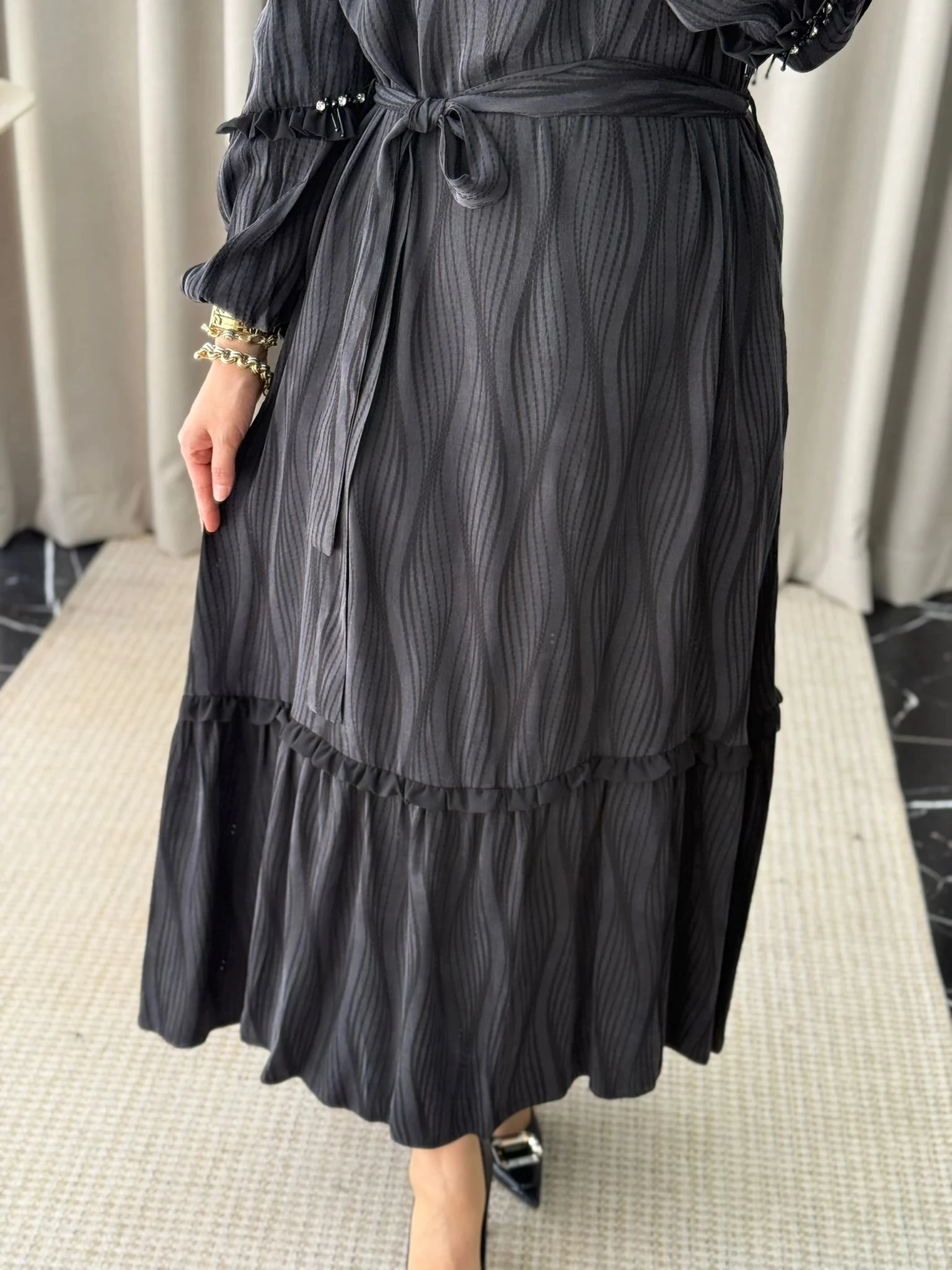 Qeffa Desenli Elbise