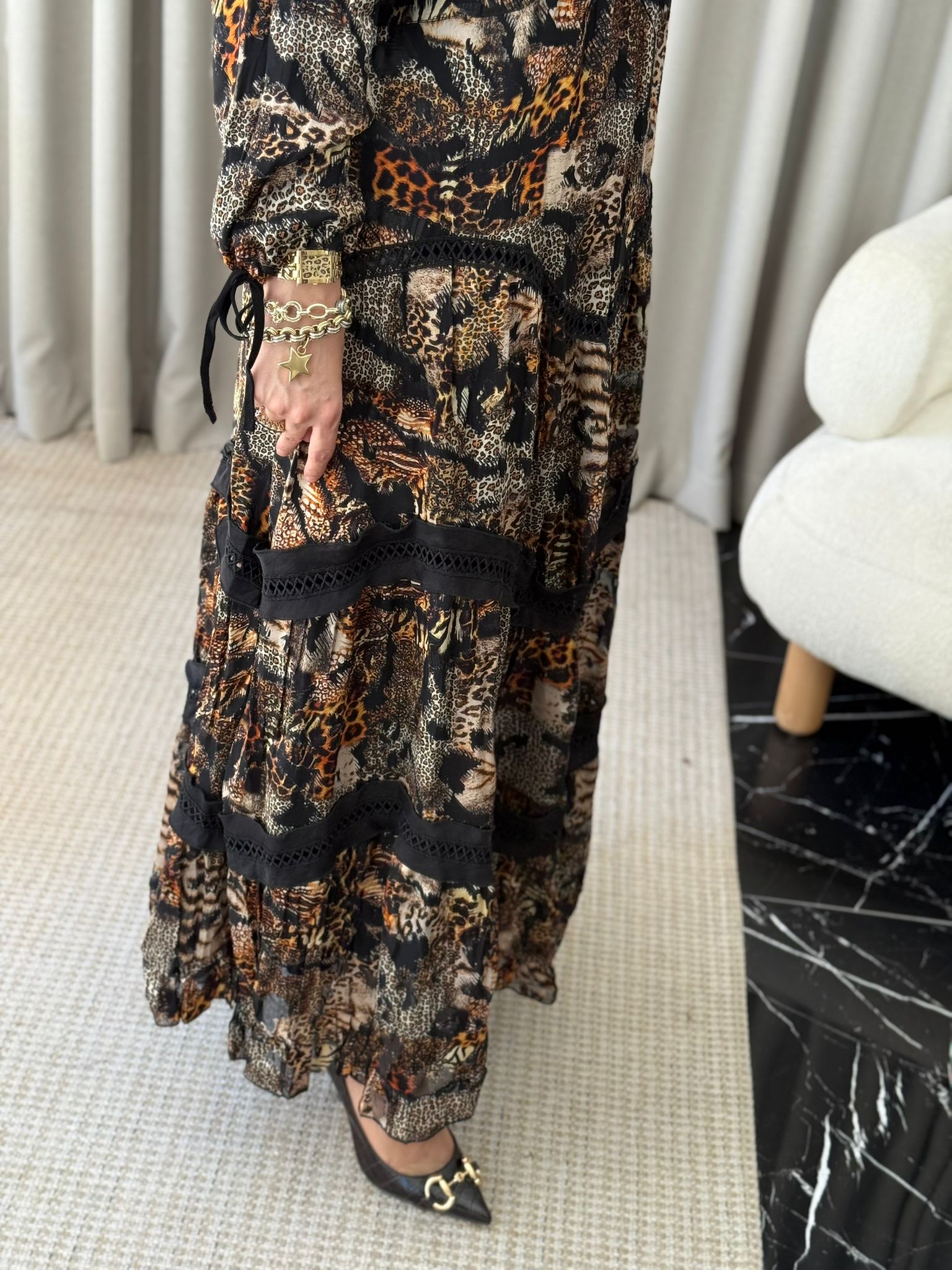 Lissmore Leopar Desen Elbise