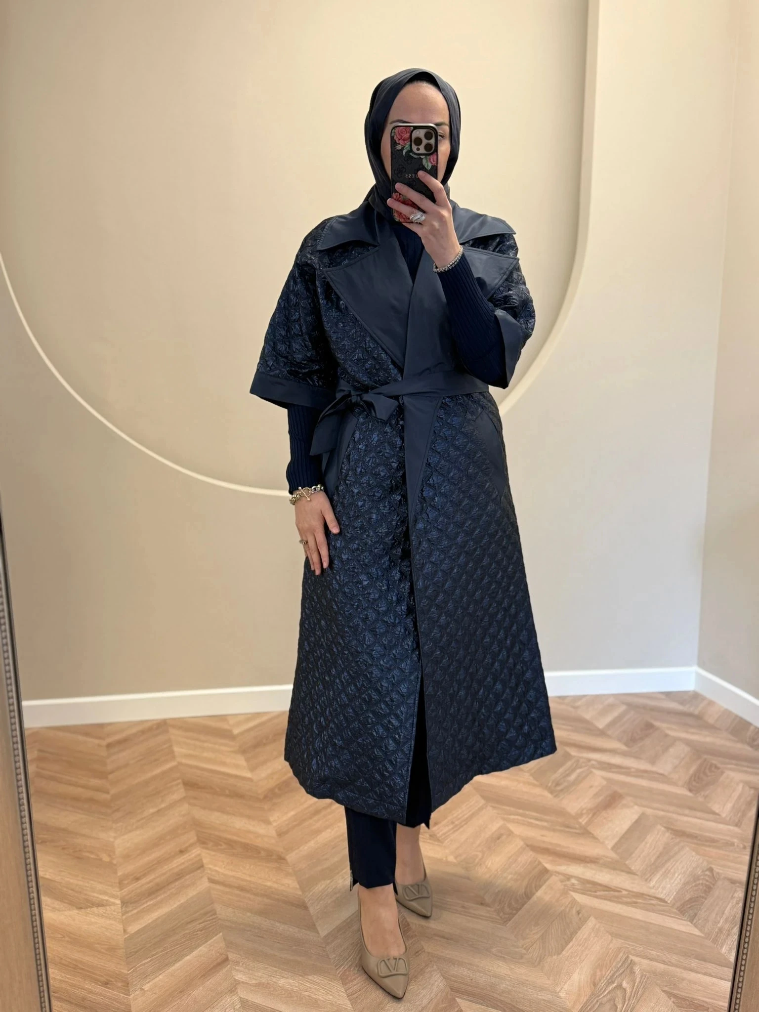 Nuss Jakarlı Kap - Lacivert