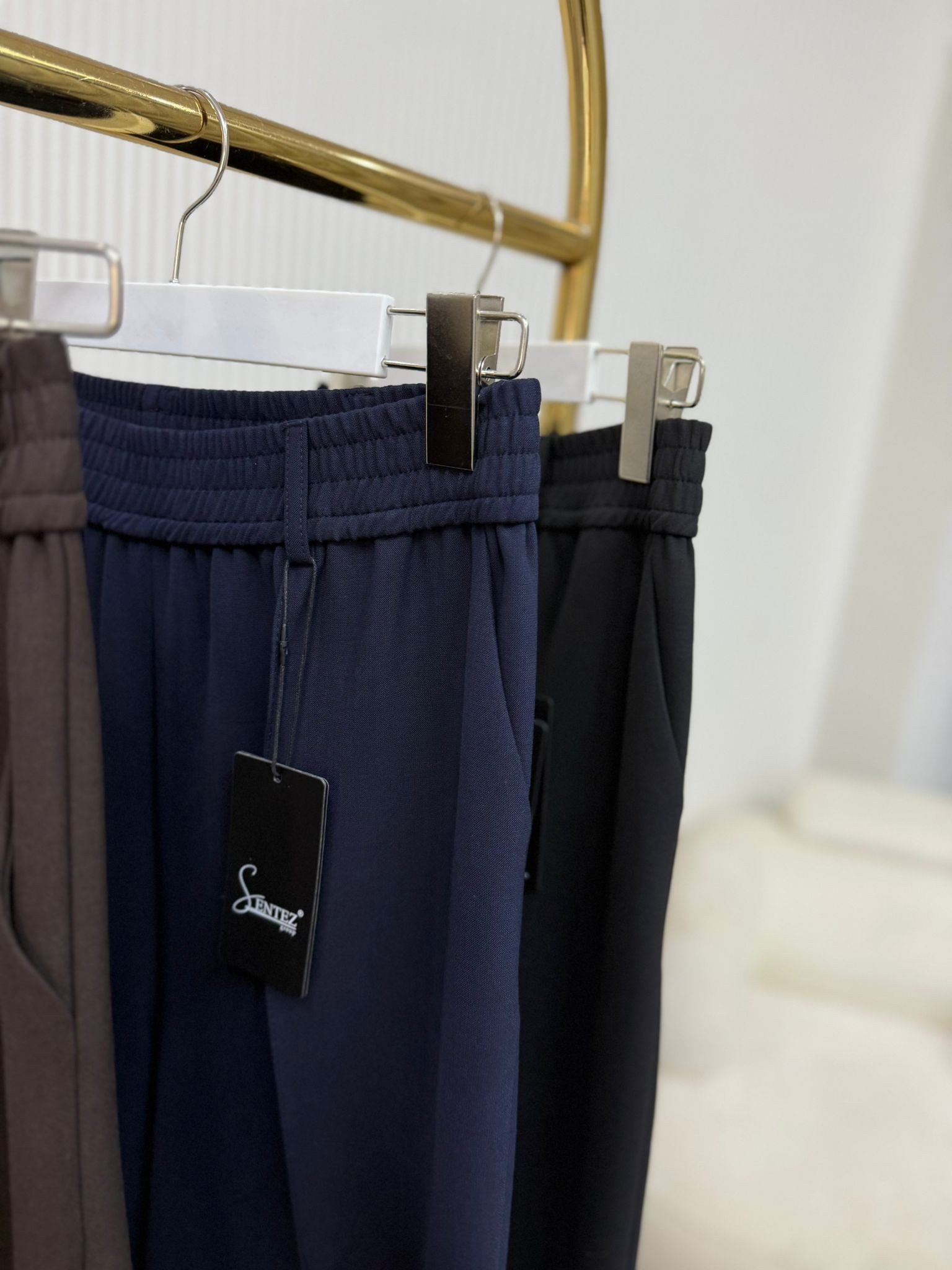 Sentez Beli Lastikli Köprülü Havuç Pantolon 