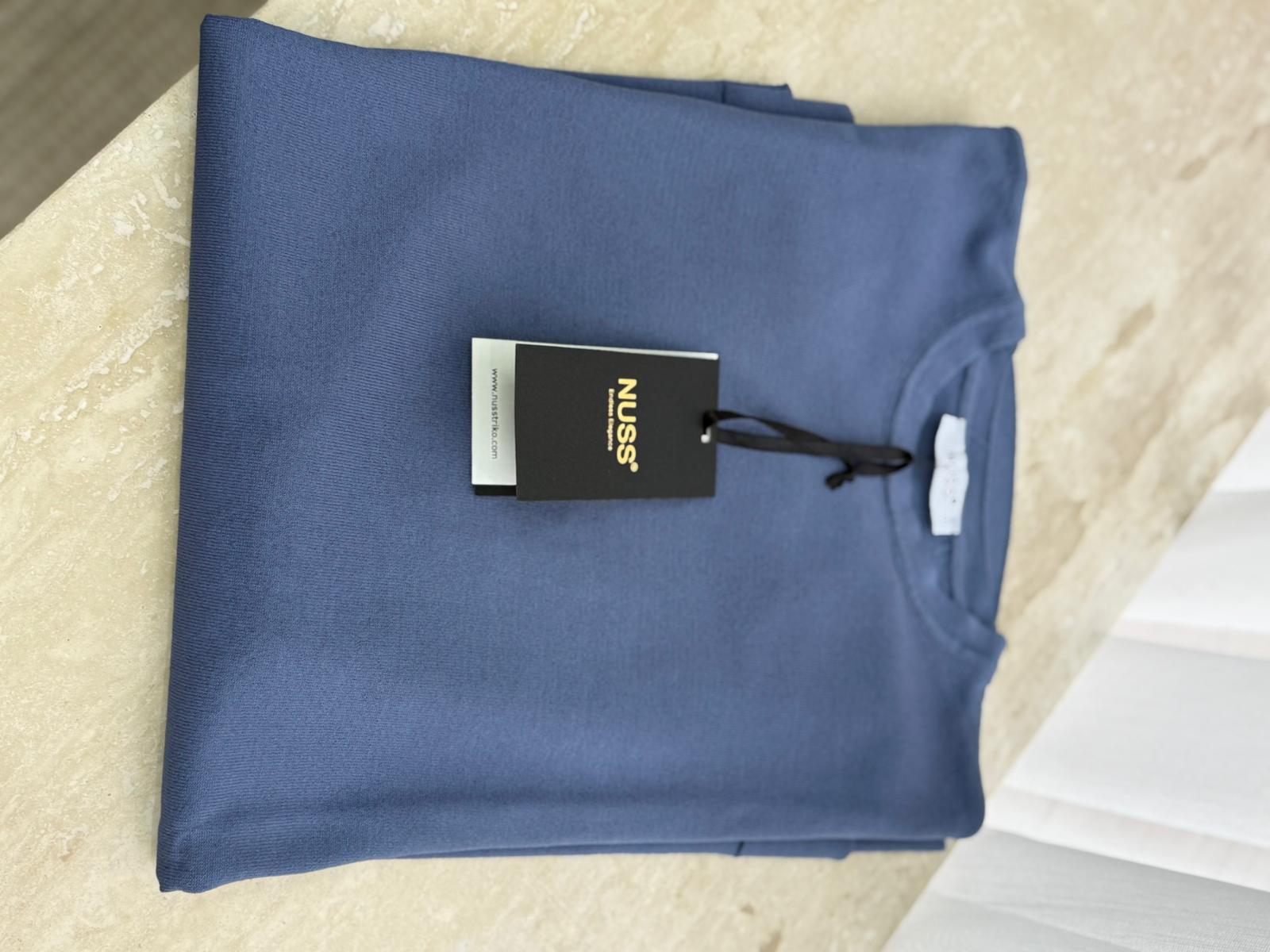 Nuss 902 Merserize Bluz  - İndigo