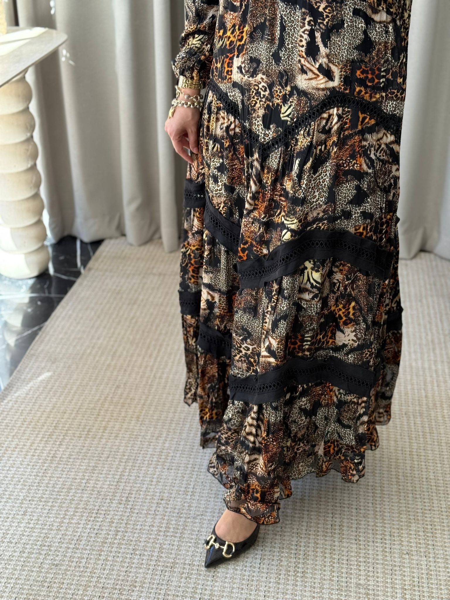 Lissmore Leopar Desen Elbise