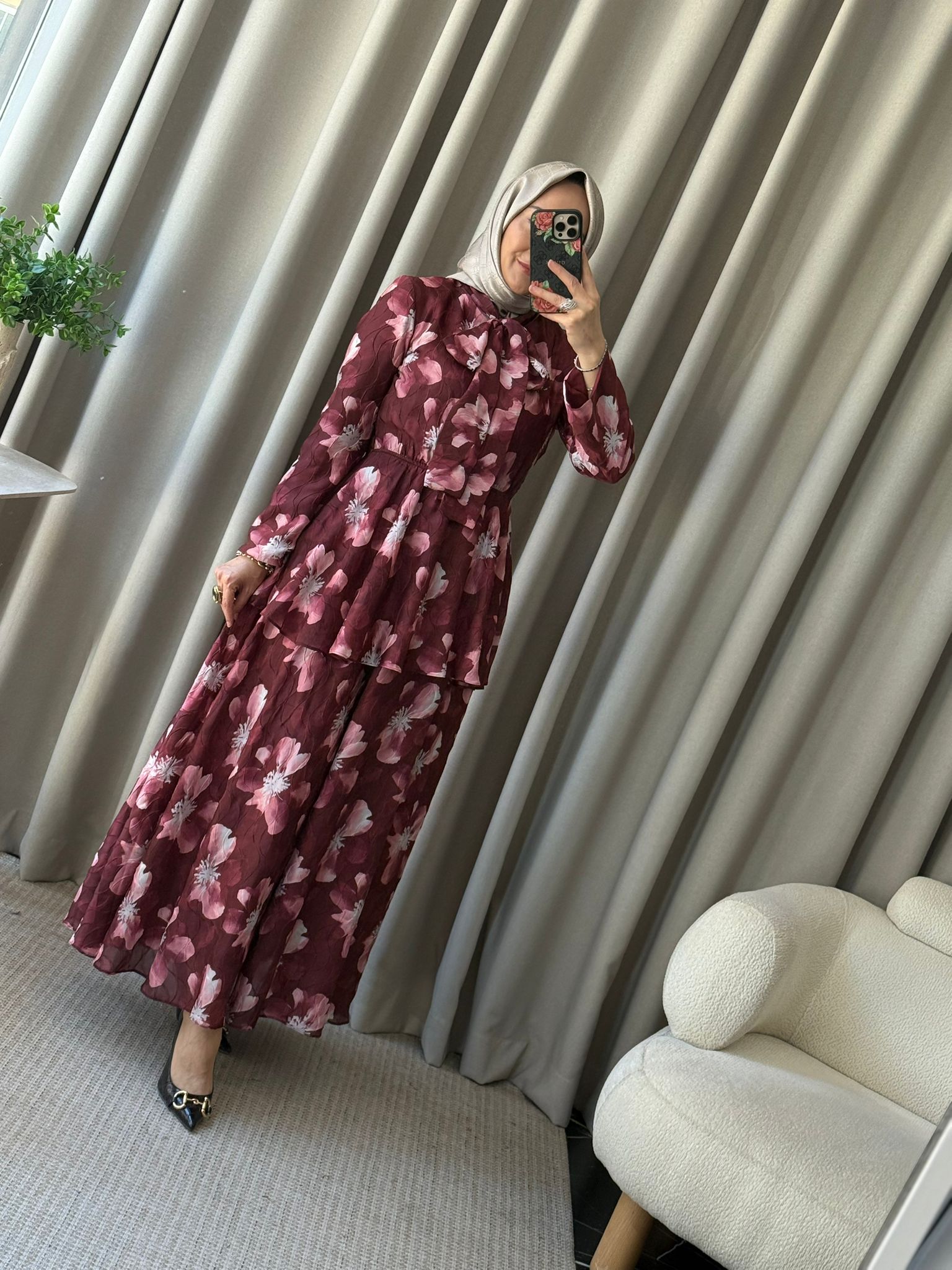 Kahma Desenli Elbise