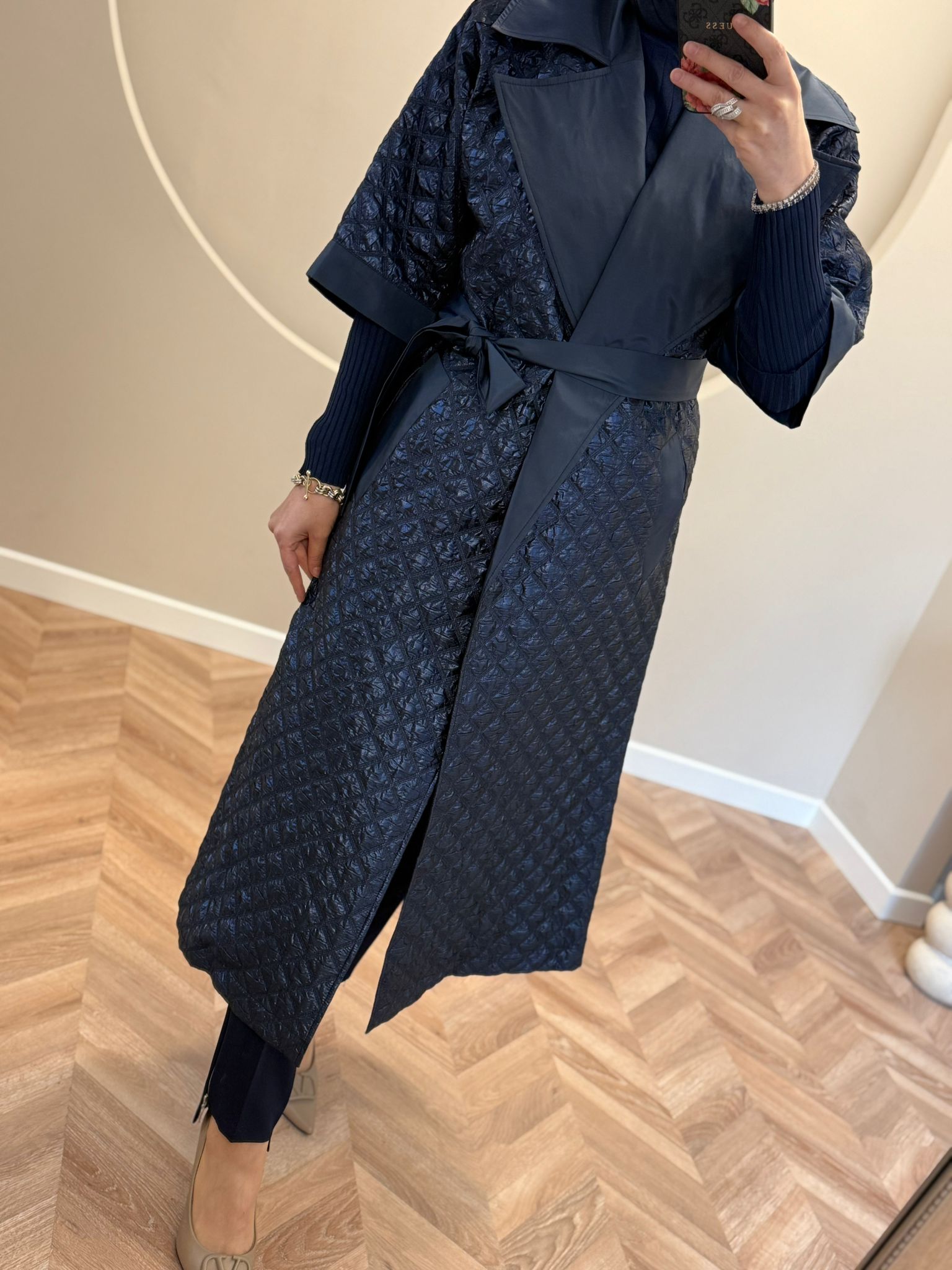 Nuss Jakarlı Kap - Lacivert