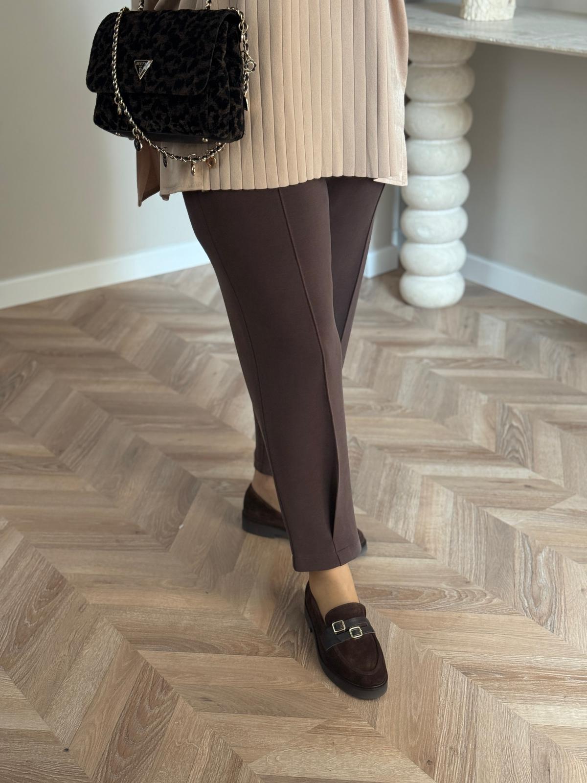 Sentez Noir Kargo Cepli Pantolon-Kahve