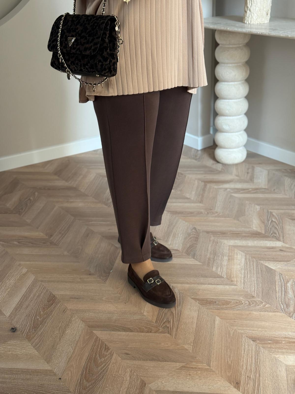 Sentez Noir Kargo Cepli Pantolon-Kahve