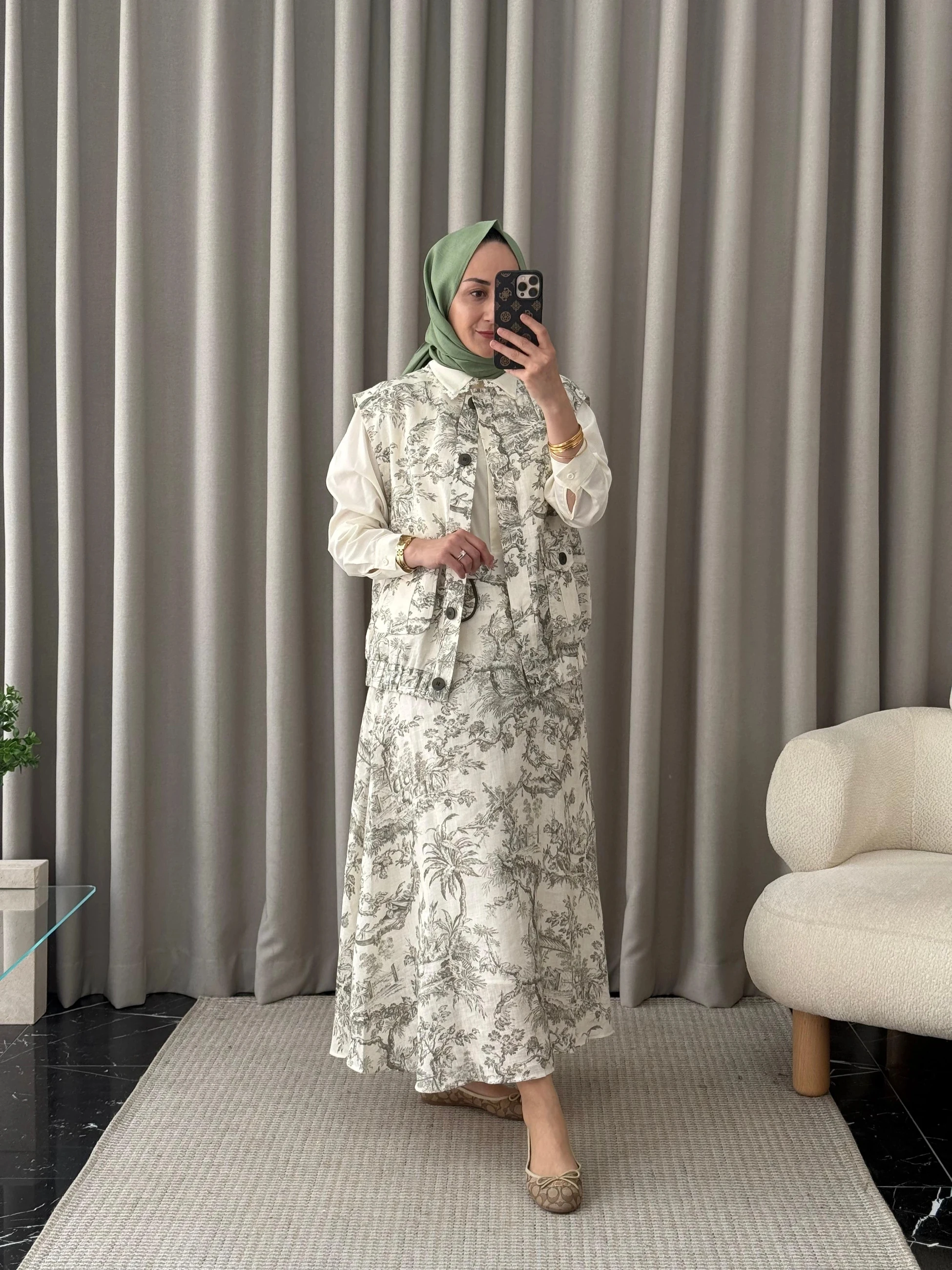 Kahma Etek Yelek Kombin Takım