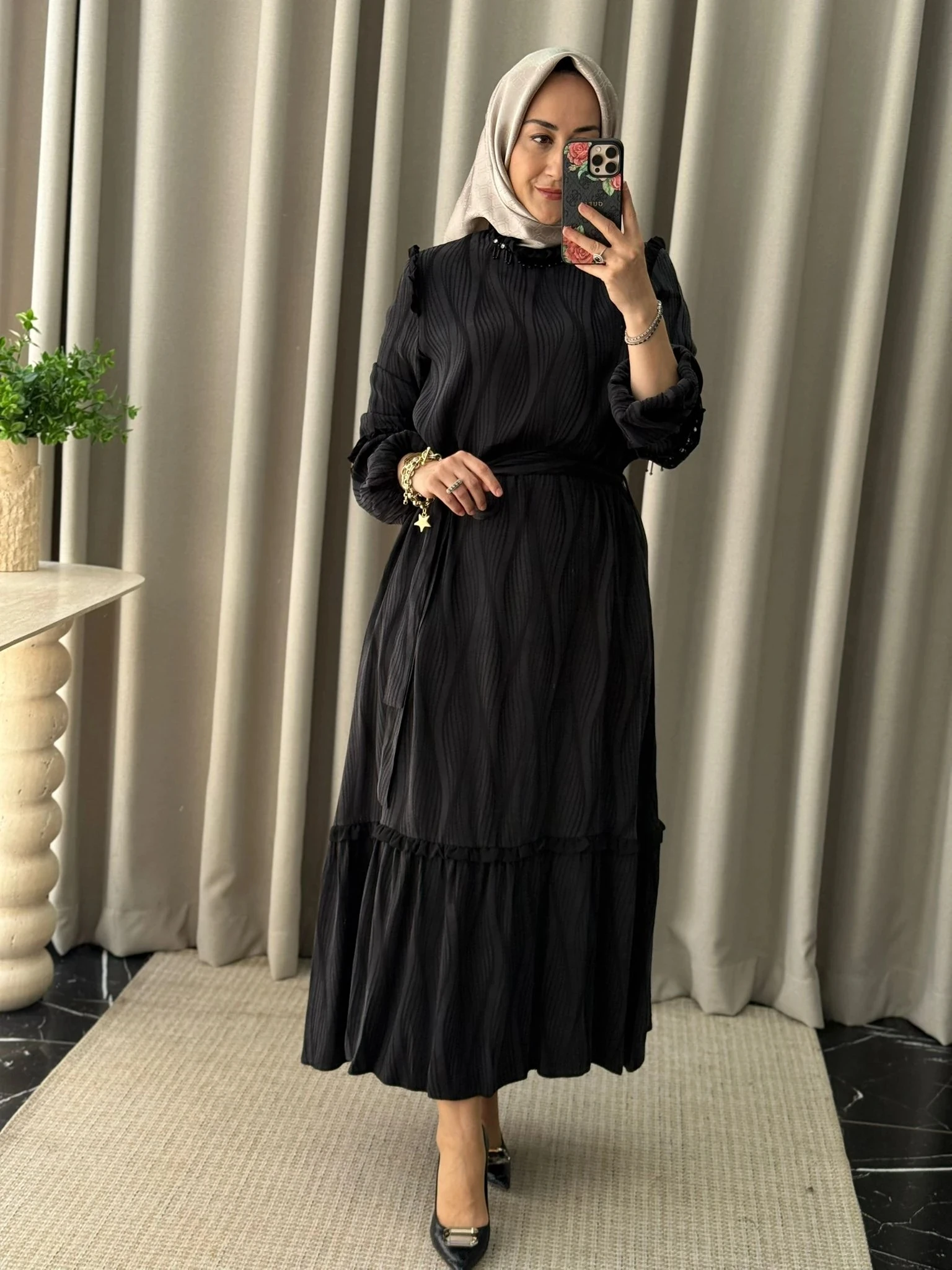 Qeffa Desenli Elbise