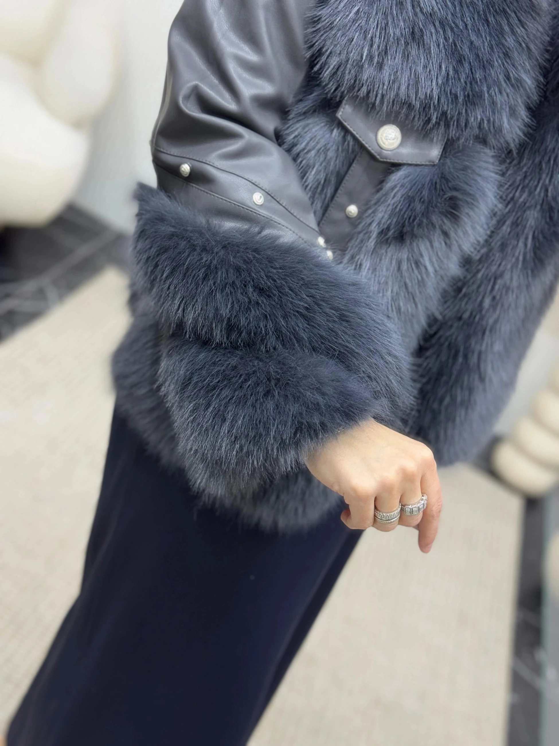 İthal Kürk Mont - Füme