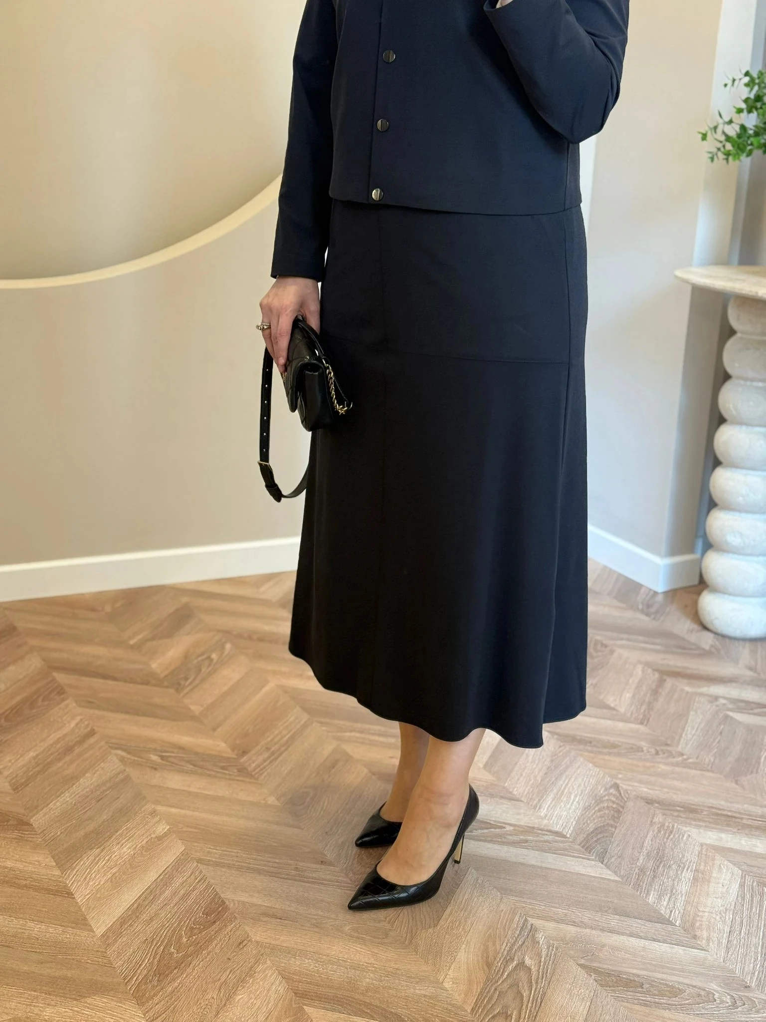 Otto Bumber Taşlı Ceket Etek Takım