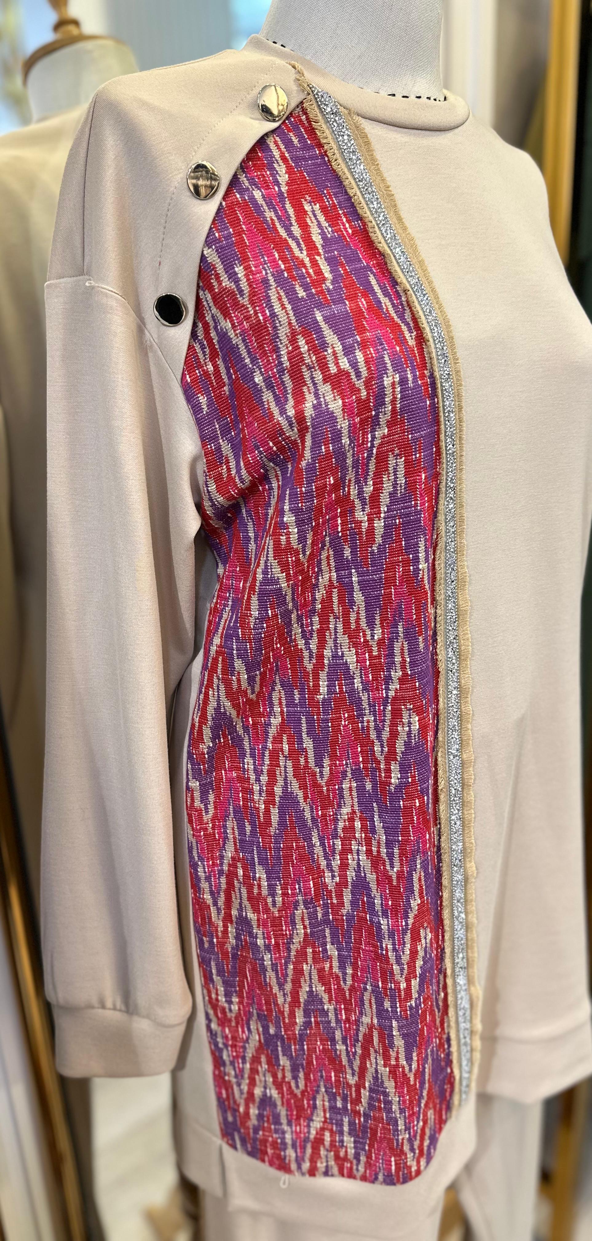 Qmash Gold Düğmeli Takım - Bej