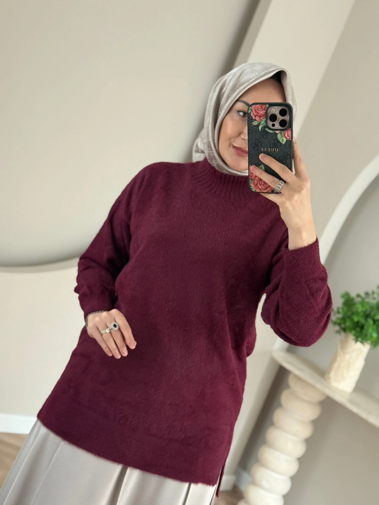 Nuss Angora Kazak - Bordo