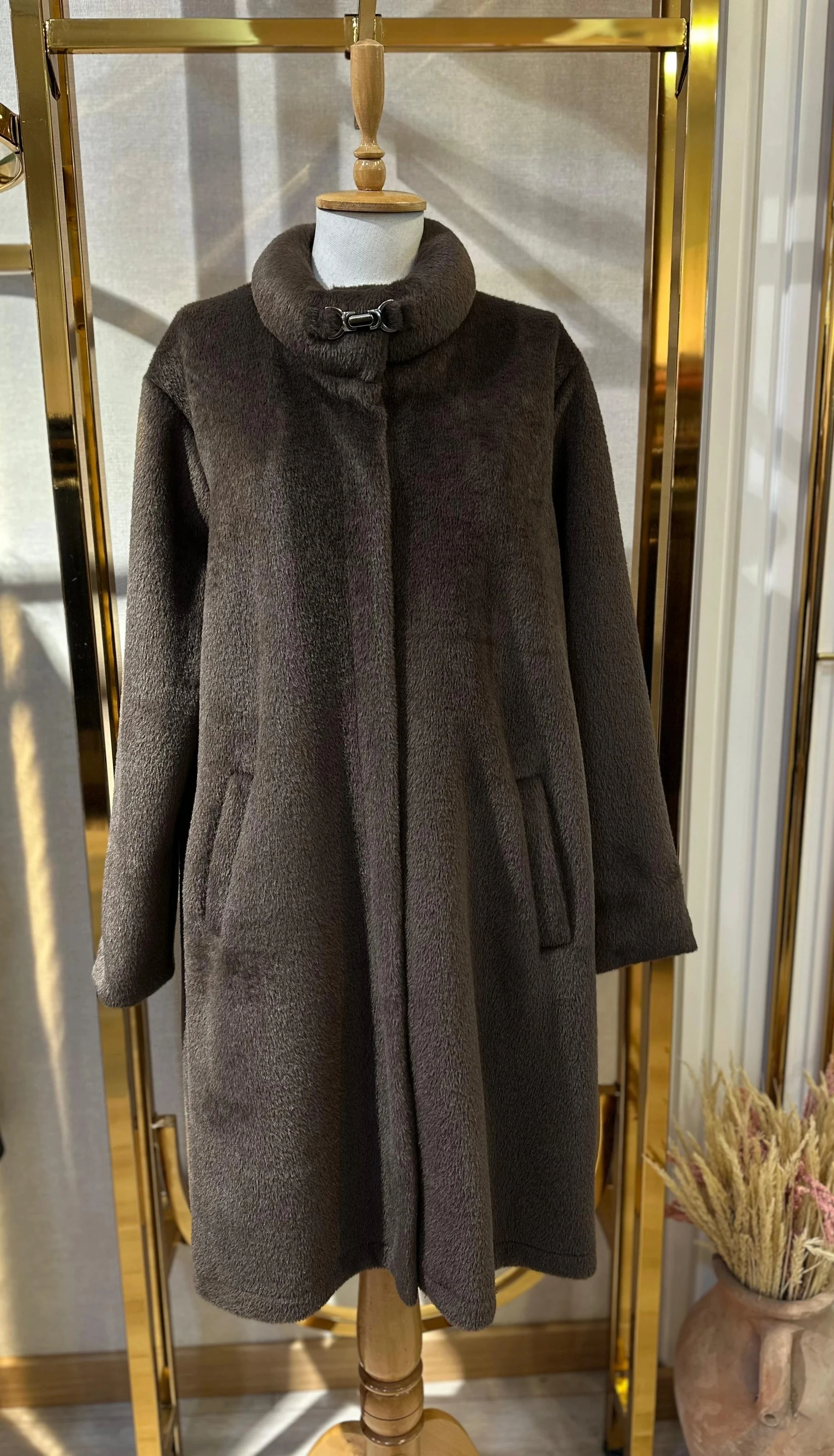 Mutlu Ertan Kürk Kaban - Kahverengi