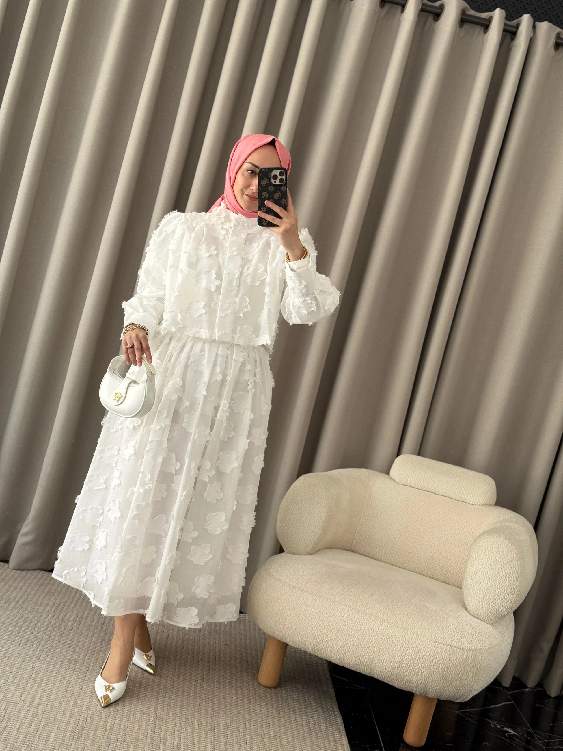 Kahma Etekli Takım - Beyaz