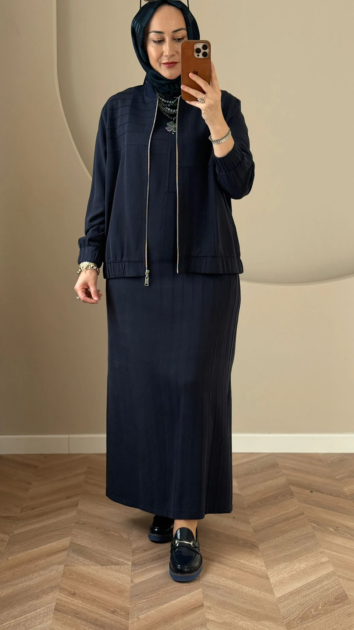 Nuss Bomber Takım - Lacivert